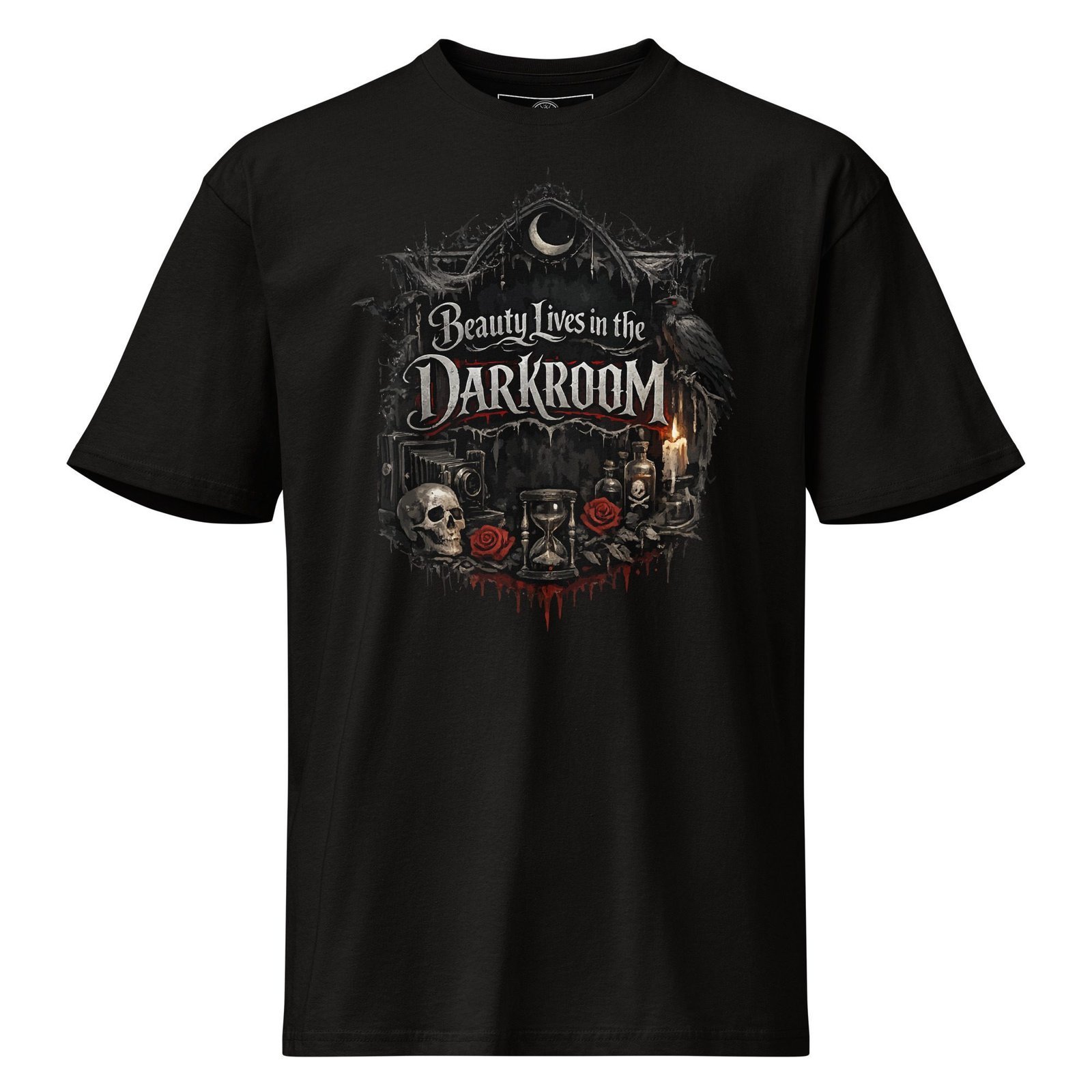 Photographers Graphic Tee | Beauty Lives In The Darkroom | Knotted Tree Studios