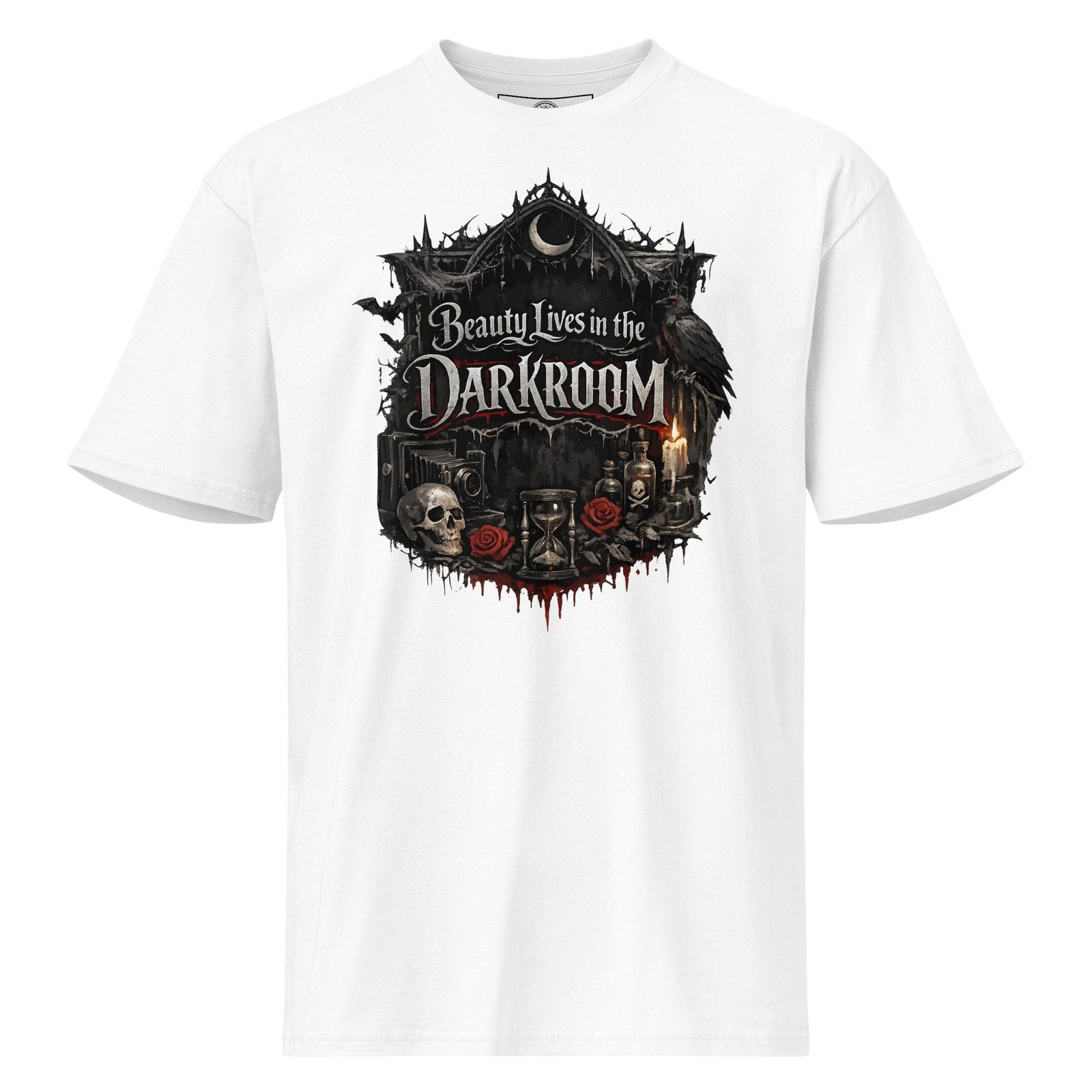Photographers Graphic Tee | Beauty Lives In The Darkroom | Knotted Tree Studios - Image 2