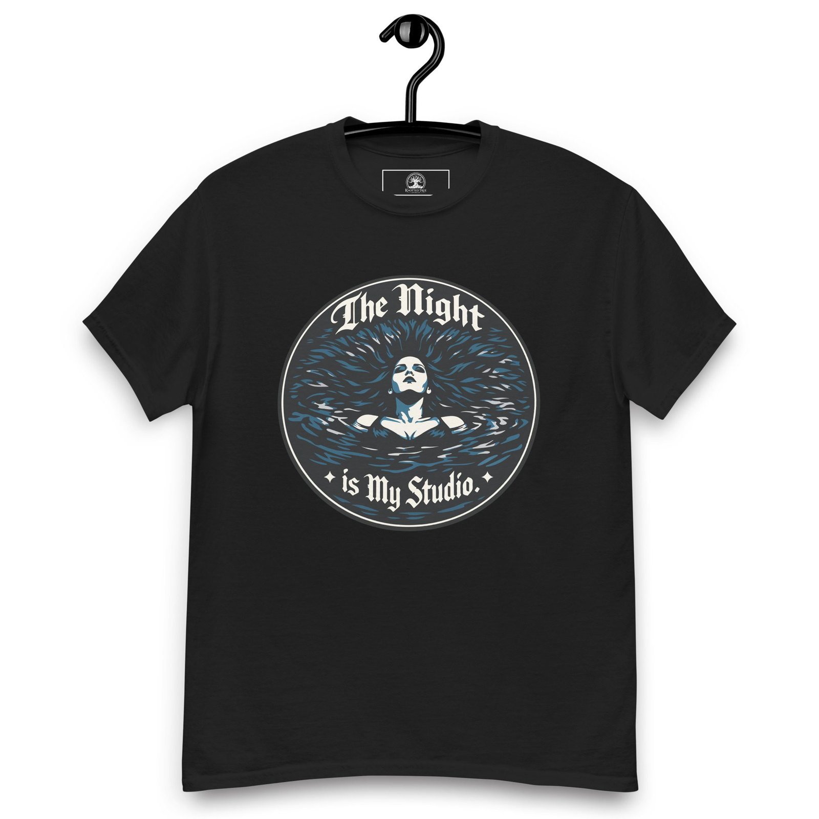 Dark Art Graphic Tee | The Night Is My Studio | Knotted Tree Studios - Image 8