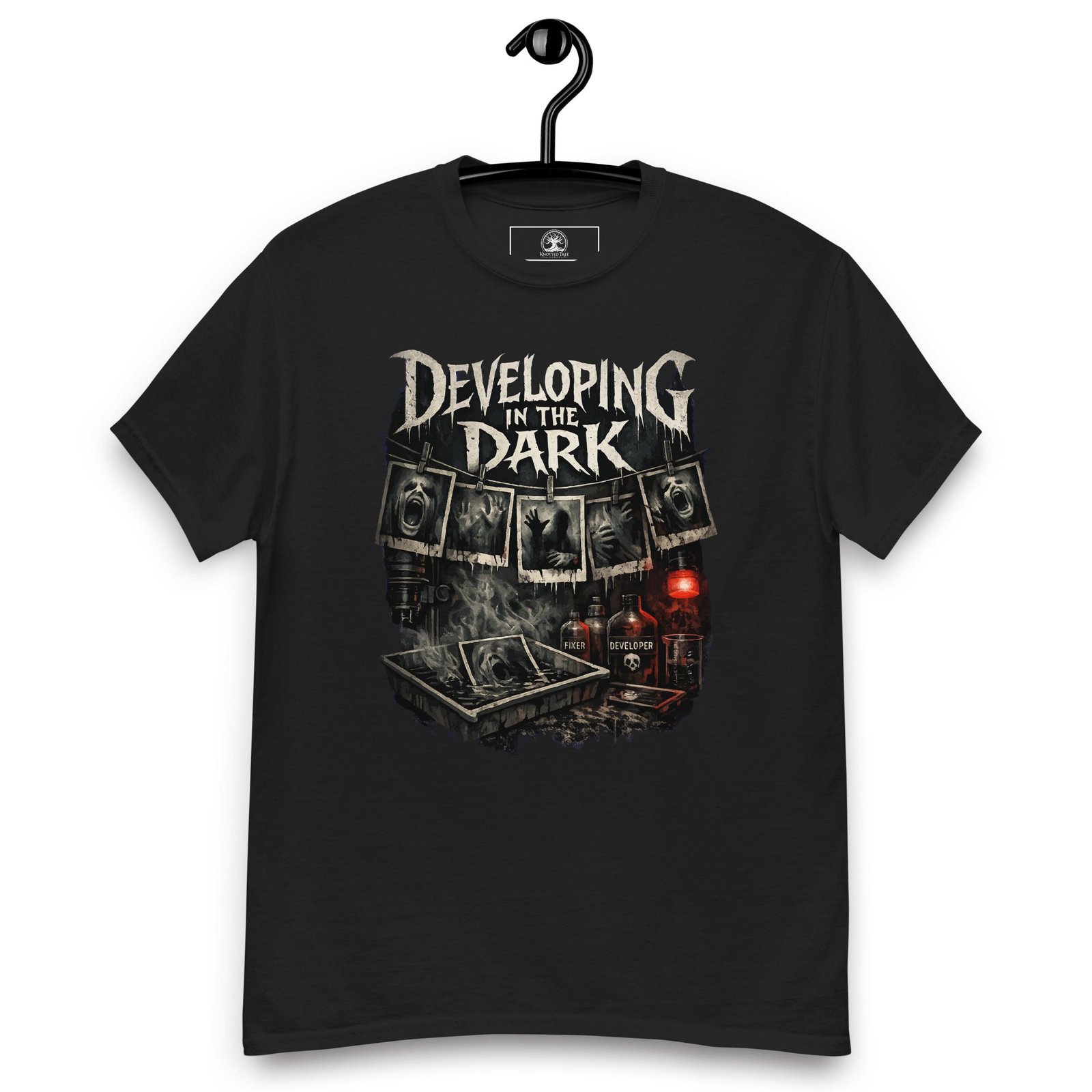 Dark Art Graphic Tee | Developing In The Dark | Knotted Tree Studios - Image 3