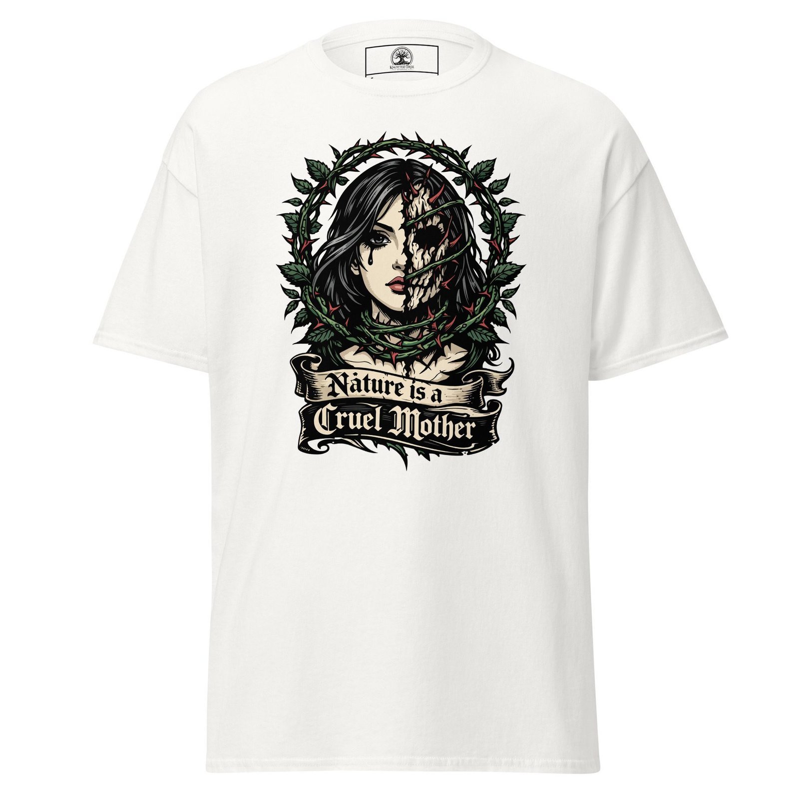 Dark Art Graphic Tee | Nature Is Cruel | Knotted Tree Studios