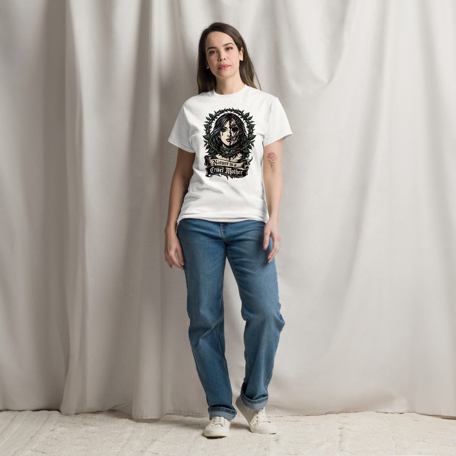 Dark Art Graphic Tee | Nature Is Cruel | Knotted Tree Studios - Image 5