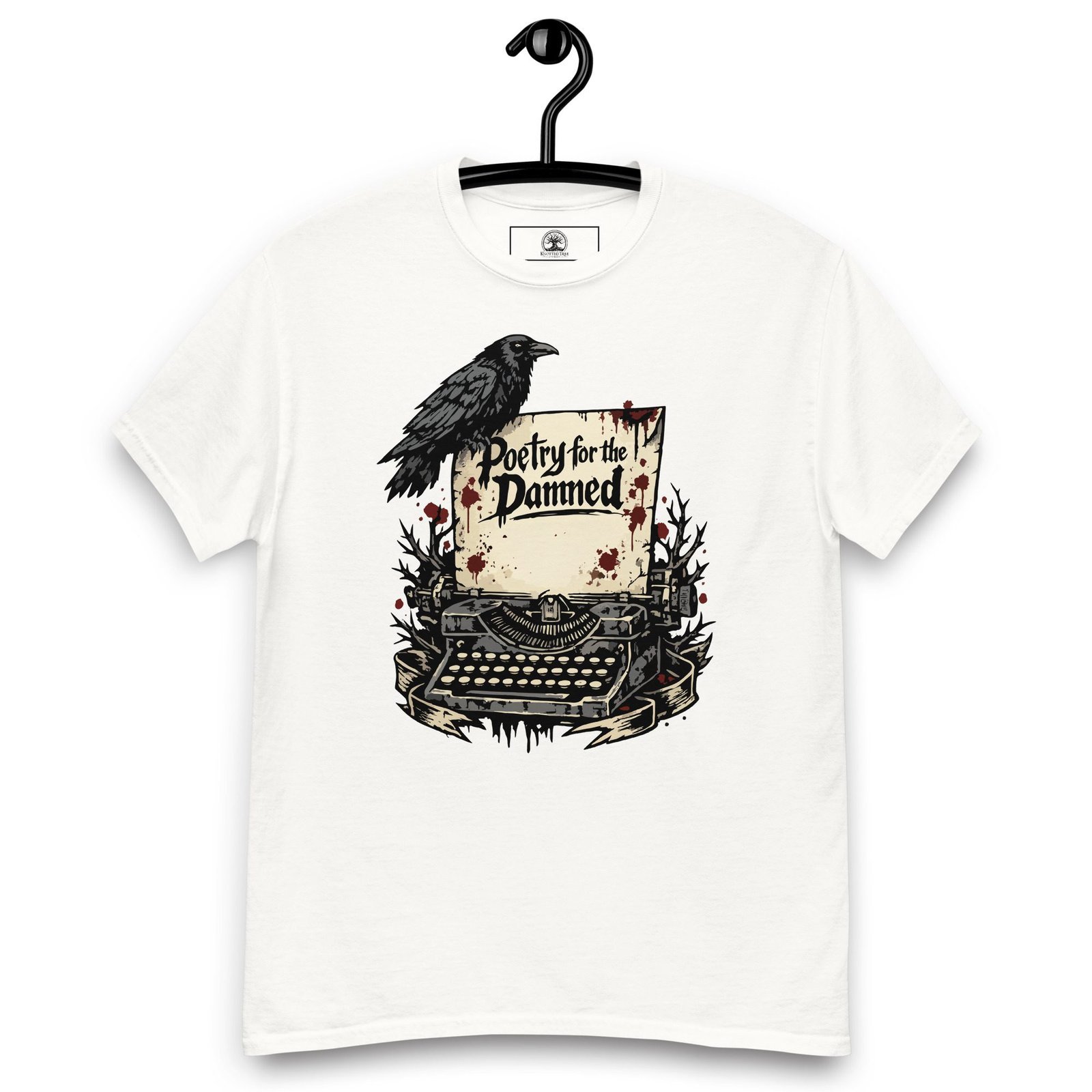Dark Art Graphic Tee | Poetry For The Damned | Knotted Tree Studios - Image 6