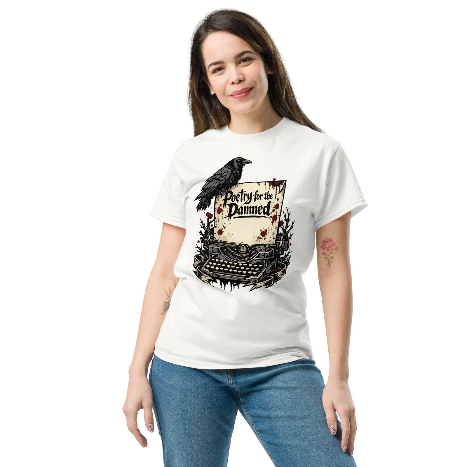 Dark Art Graphic Tee | Poetry For The Damned | Knotted Tree Studios - Image 5