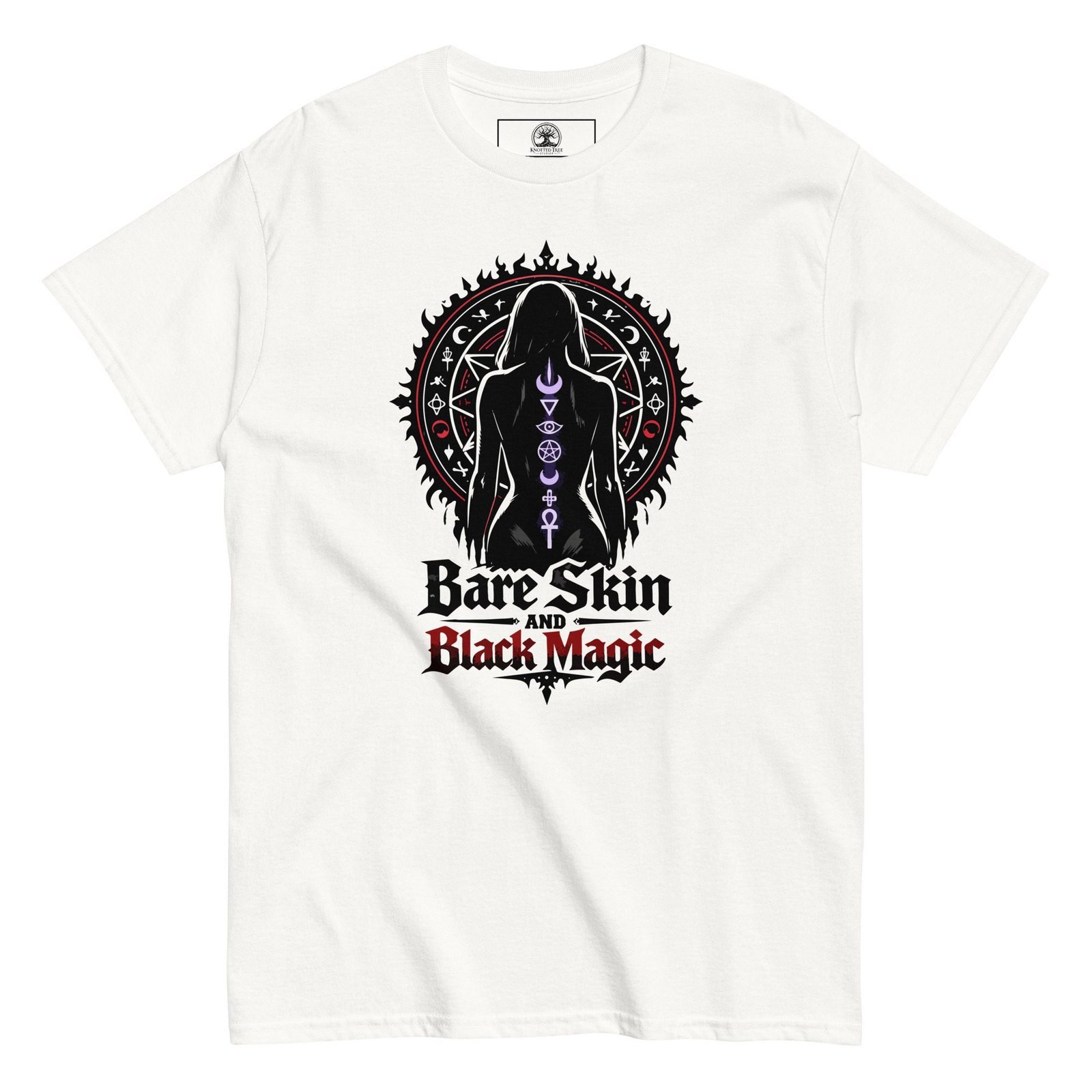 Dark Art Graphic Tee | Bare Skin & Black Magic | Knotted Tree Studios - Image 2