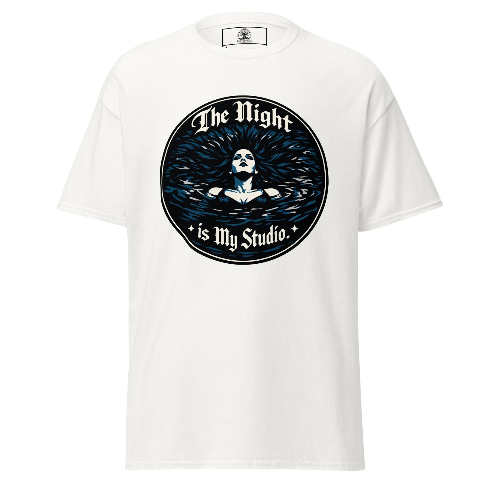 Dark Art Graphic Tee | The Night Is My Studio | Knotted Tree Studios - Image 2