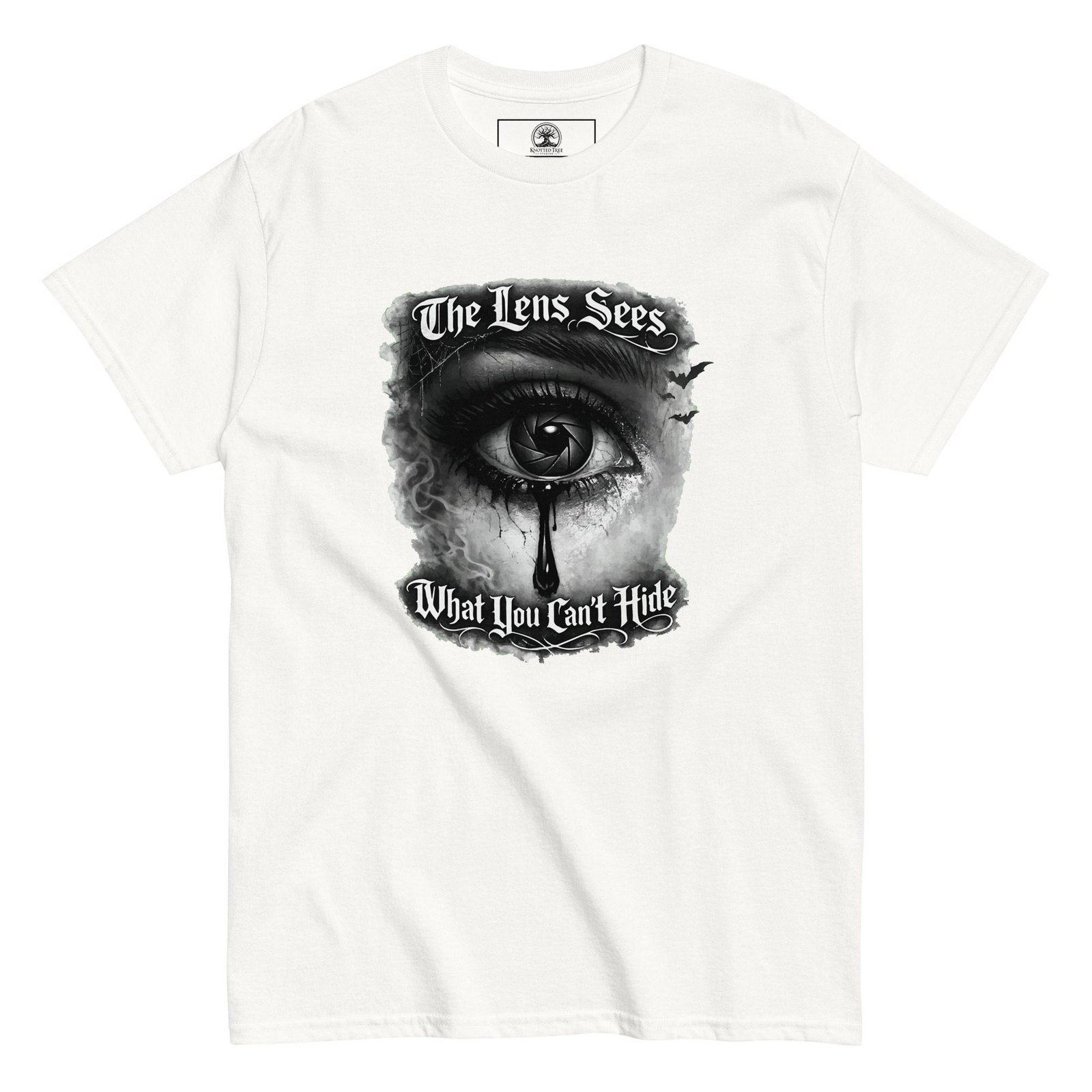 Dark Art Graphic Tee | The Lens Sees | Knotted Tree Studios - Image 2