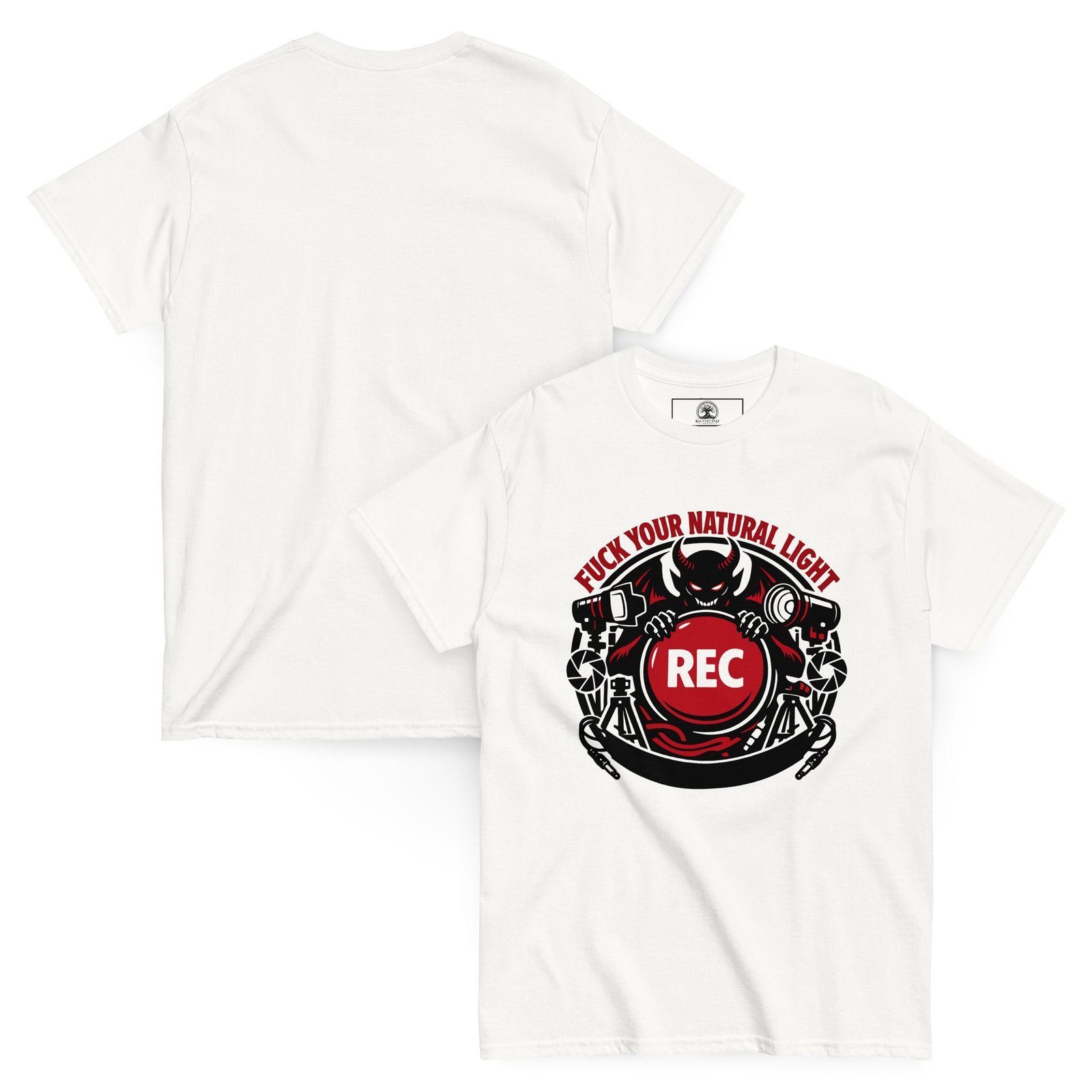 Dark Art Graphic Tee | Fuck Your Natural Light | Knotted Tree Studios - Image 3