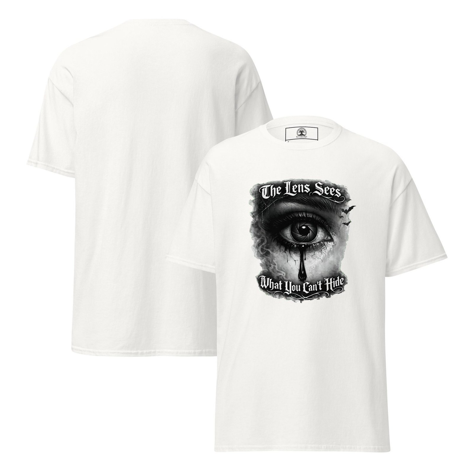 Dark Art Graphic Tee | The Lens Sees | Knotted Tree Studios - Image 3