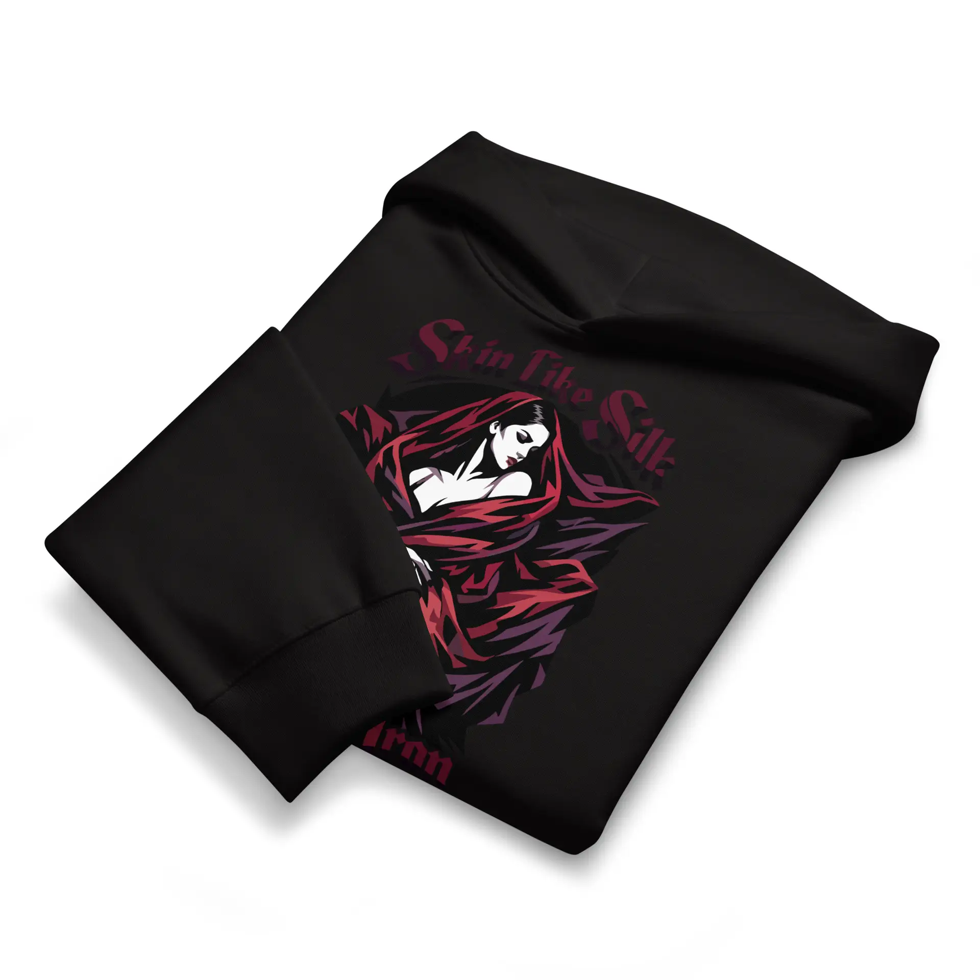 Dark Art Graphic Hoodie | Skin Like Silk, Soul Like Iron | Knotted Tree Studios - Image 8
