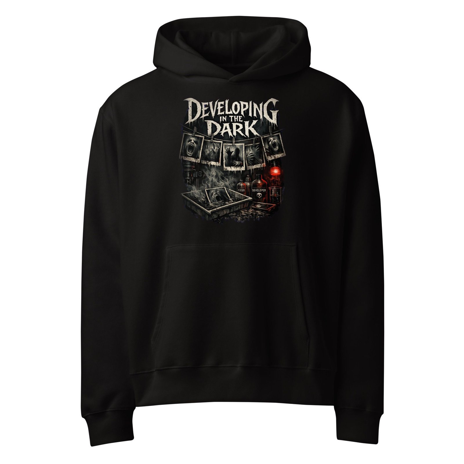 Dark Art Graphic Hoodie | Developing In The Dark | Knotted Tree Studios