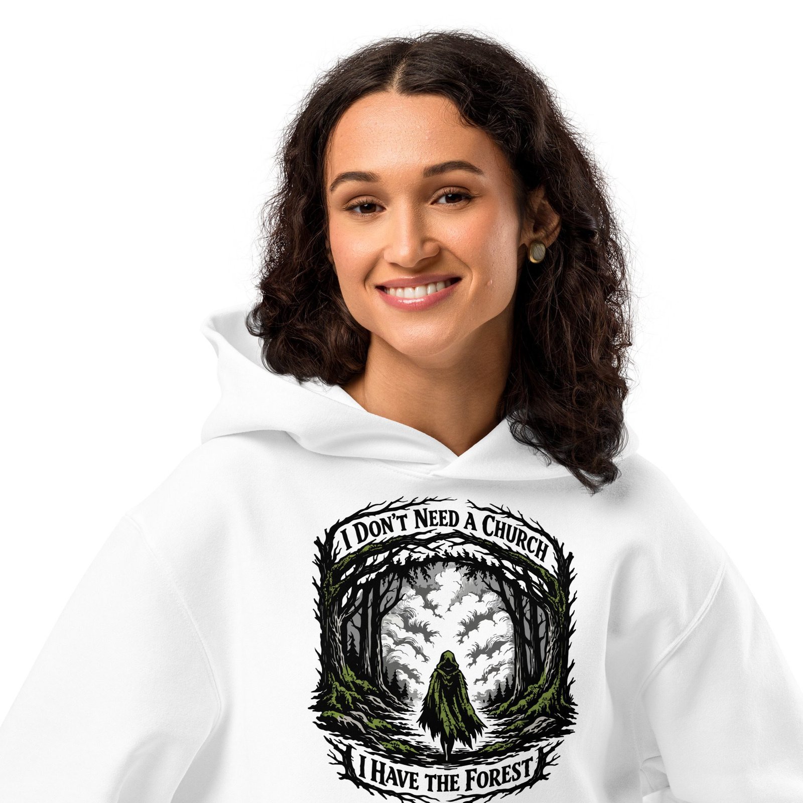 Dark Art Graphic Hoodie | I Have The Forest | Knotted Tree Studios - Image 3