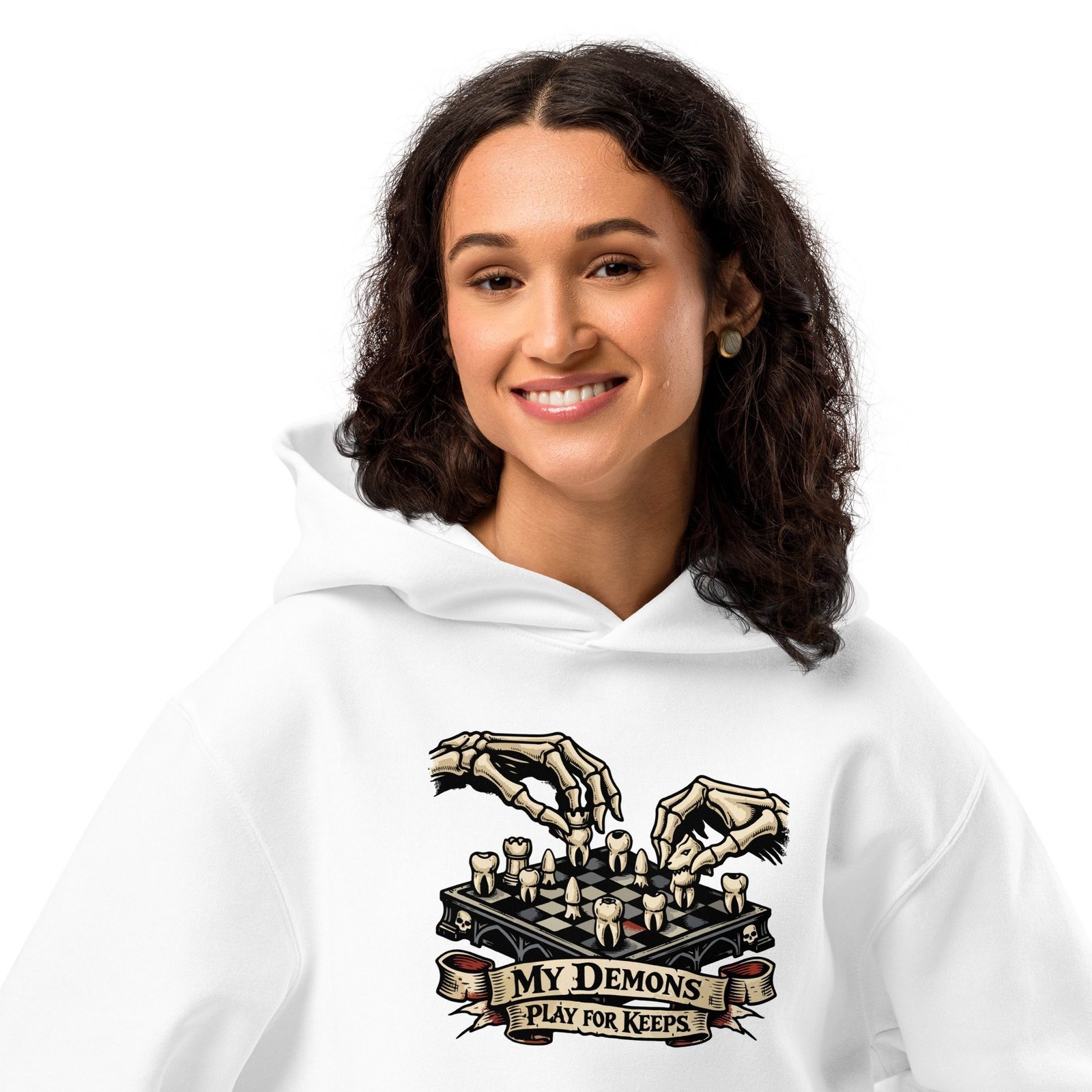 Dark Art Graphic Hoodie | Play For Keeps | Knotted Tree Studios - Image 7