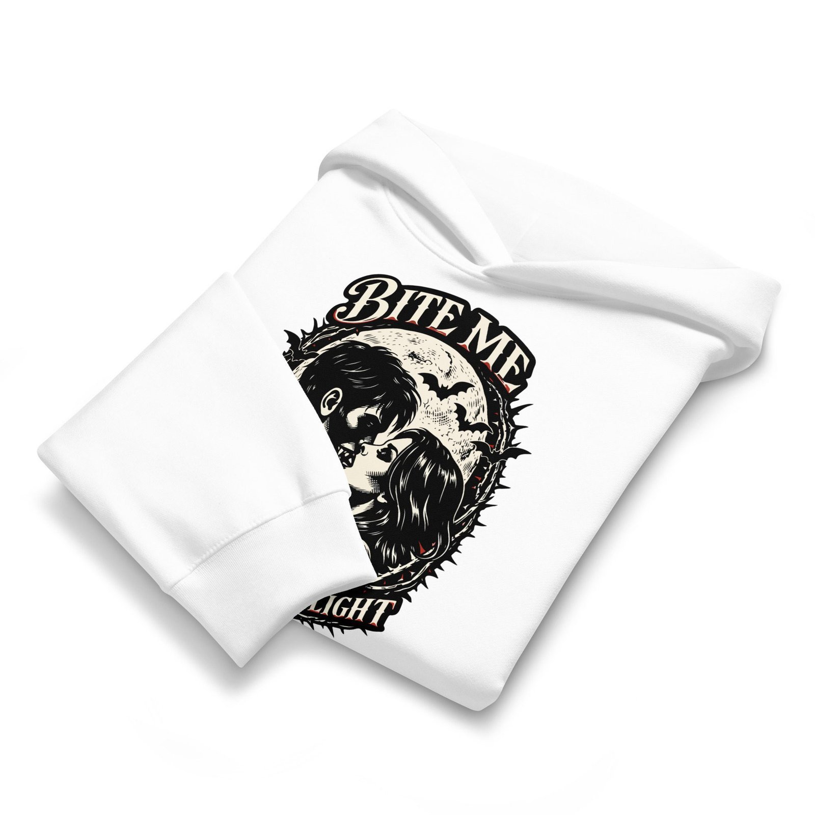 Dark Art Graphic Hoodie | Bite Me In The Moonlight | Knotted Tree Studios - Image 7