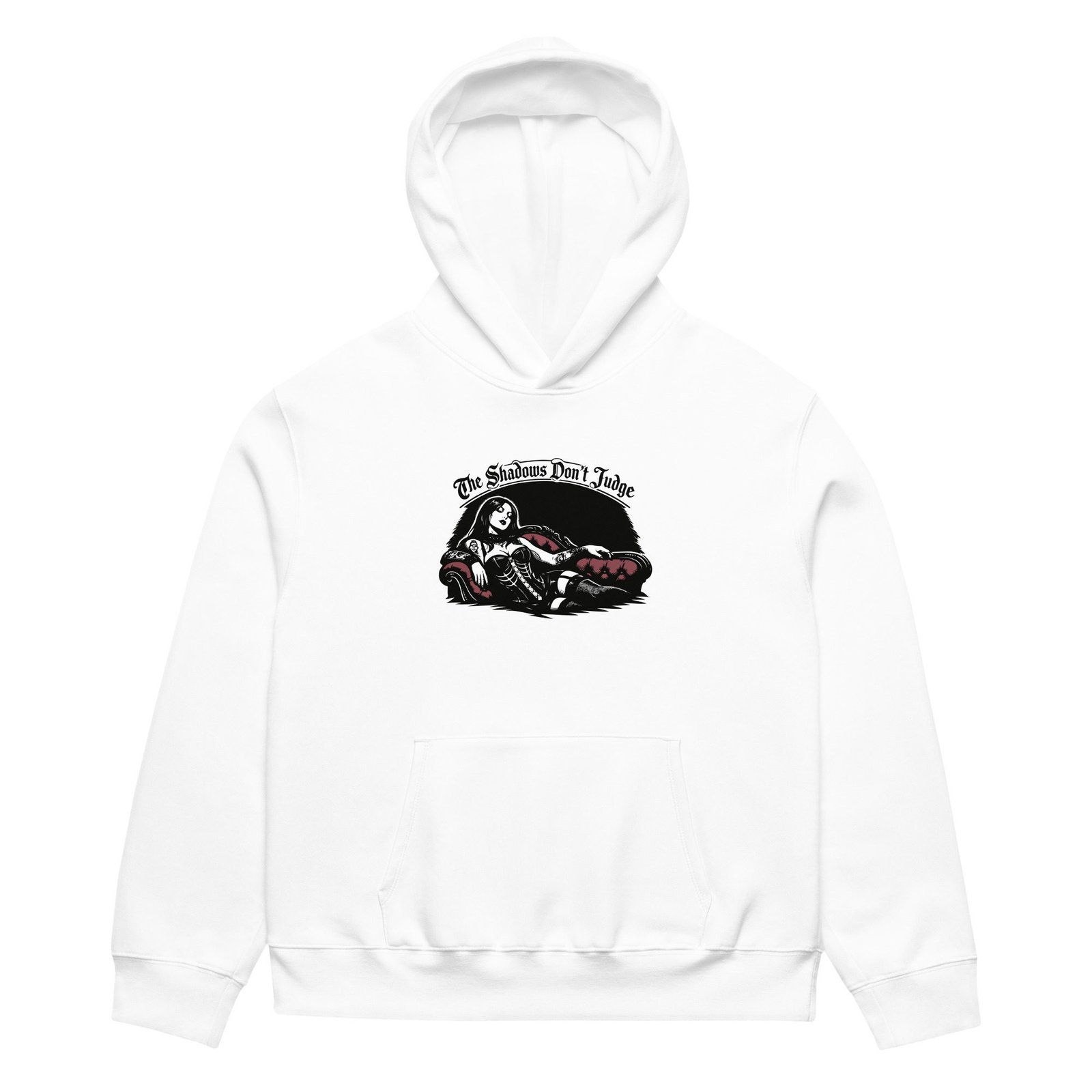 Dark Art Graphic Hoodie | Shadows Don’t Judge | Knotted Tree Studios - Image 2