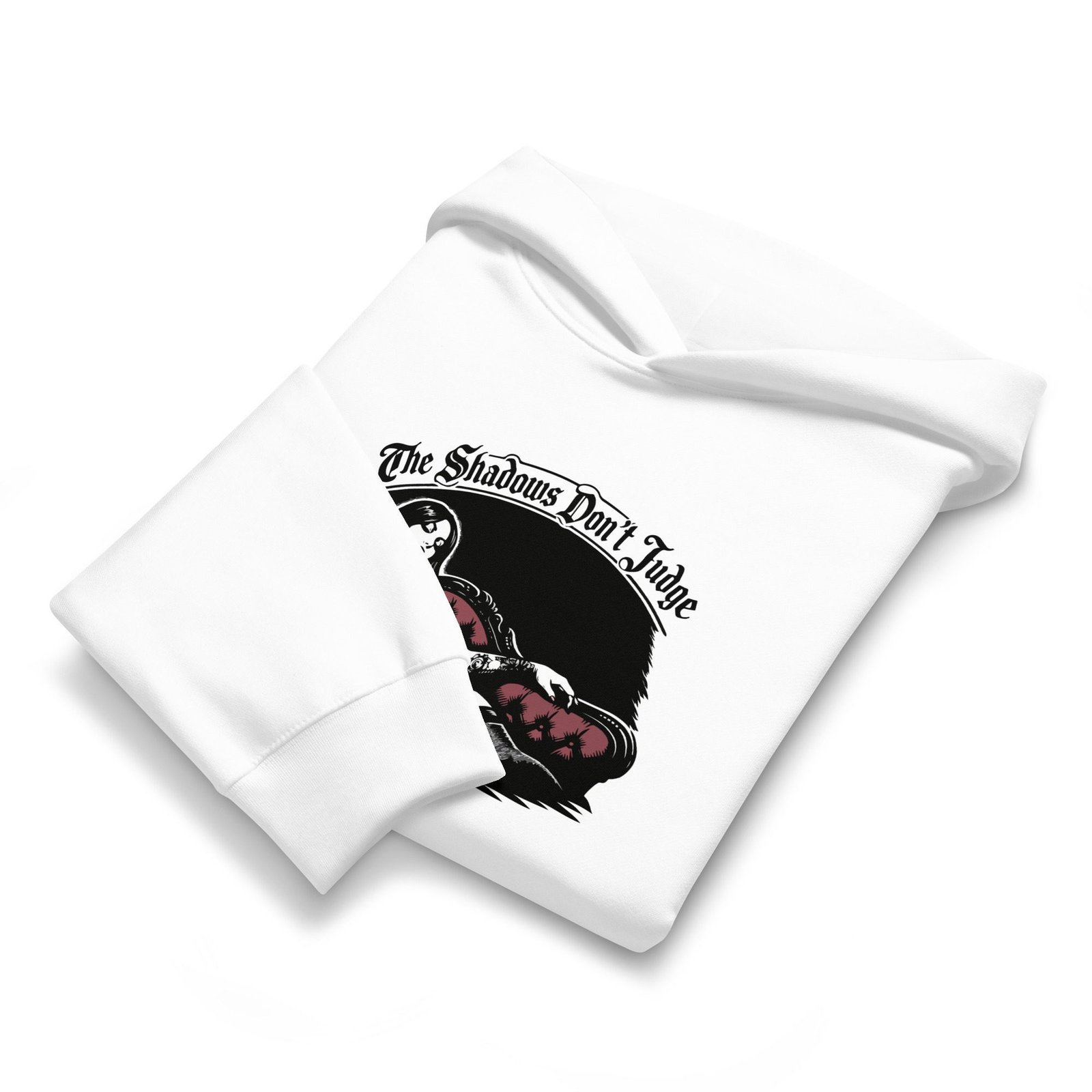 Dark Art Graphic Hoodie | Shadows Don’t Judge | Knotted Tree Studios - Image 3