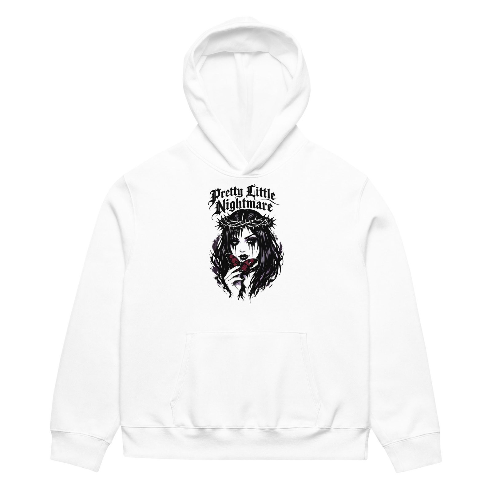 Dark Art Graphic Hoodie | Pretty Little Nightmare | Knotted Tree Studios - Image 2