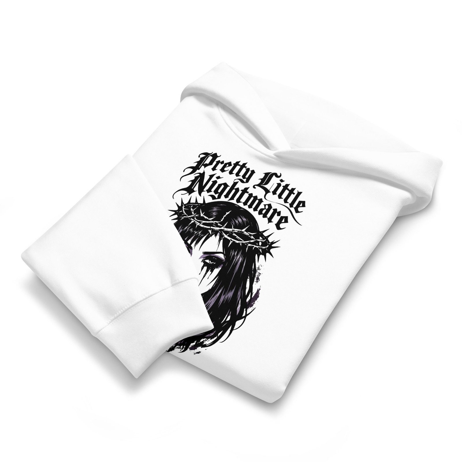 Dark Art Graphic Hoodie | Pretty Little Nightmare | Knotted Tree Studios - Image 6