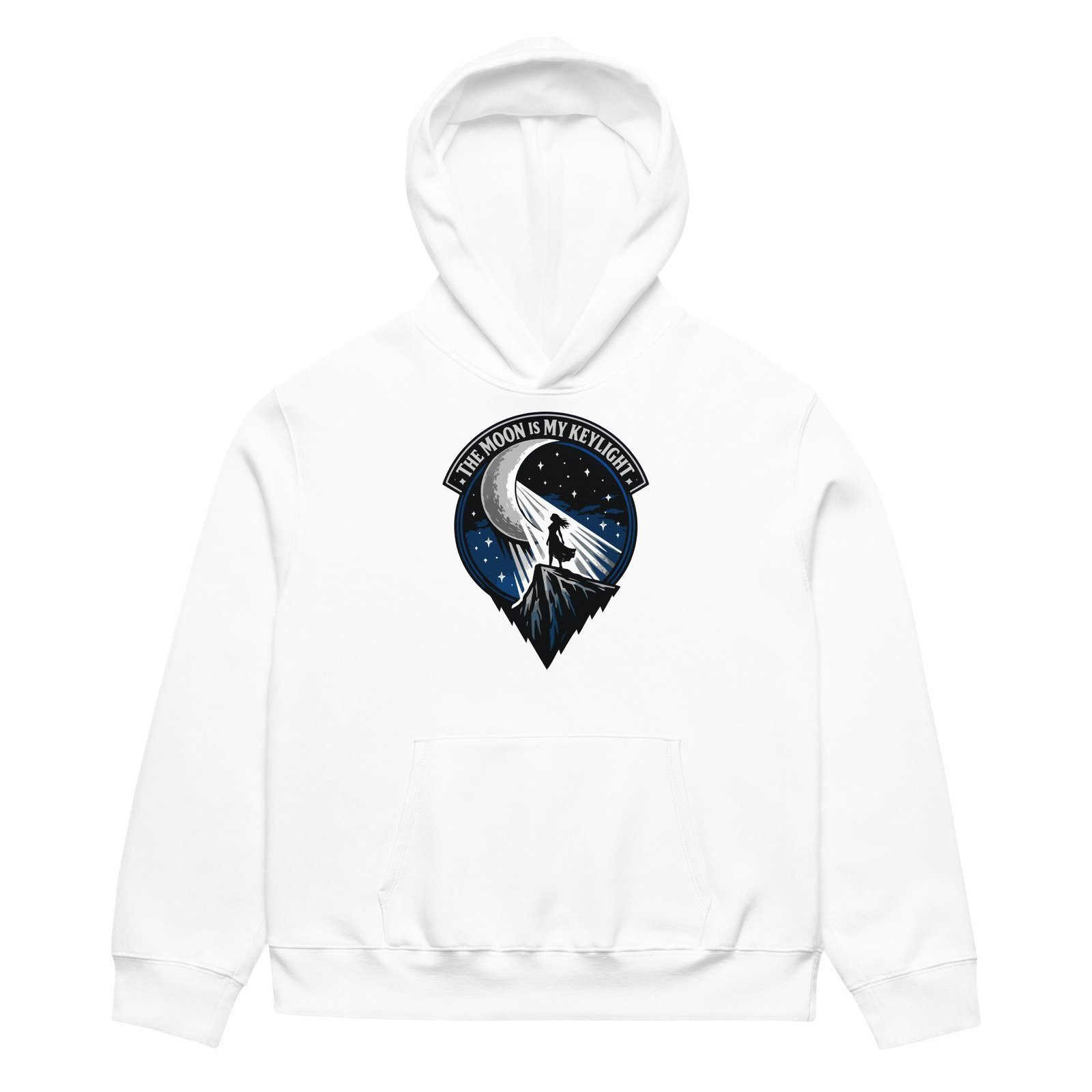 Dark Art Graphic Hoodie | The Moon Is My Keylight | Knotted Tree Studios - Image 2