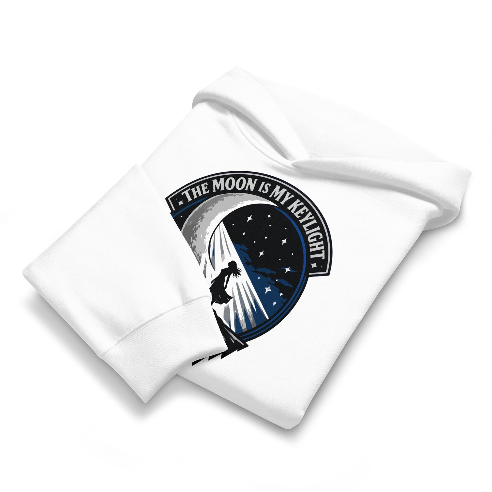 Dark Art Graphic Hoodie | The Moon Is My Keylight | Knotted Tree Studios - Image 6