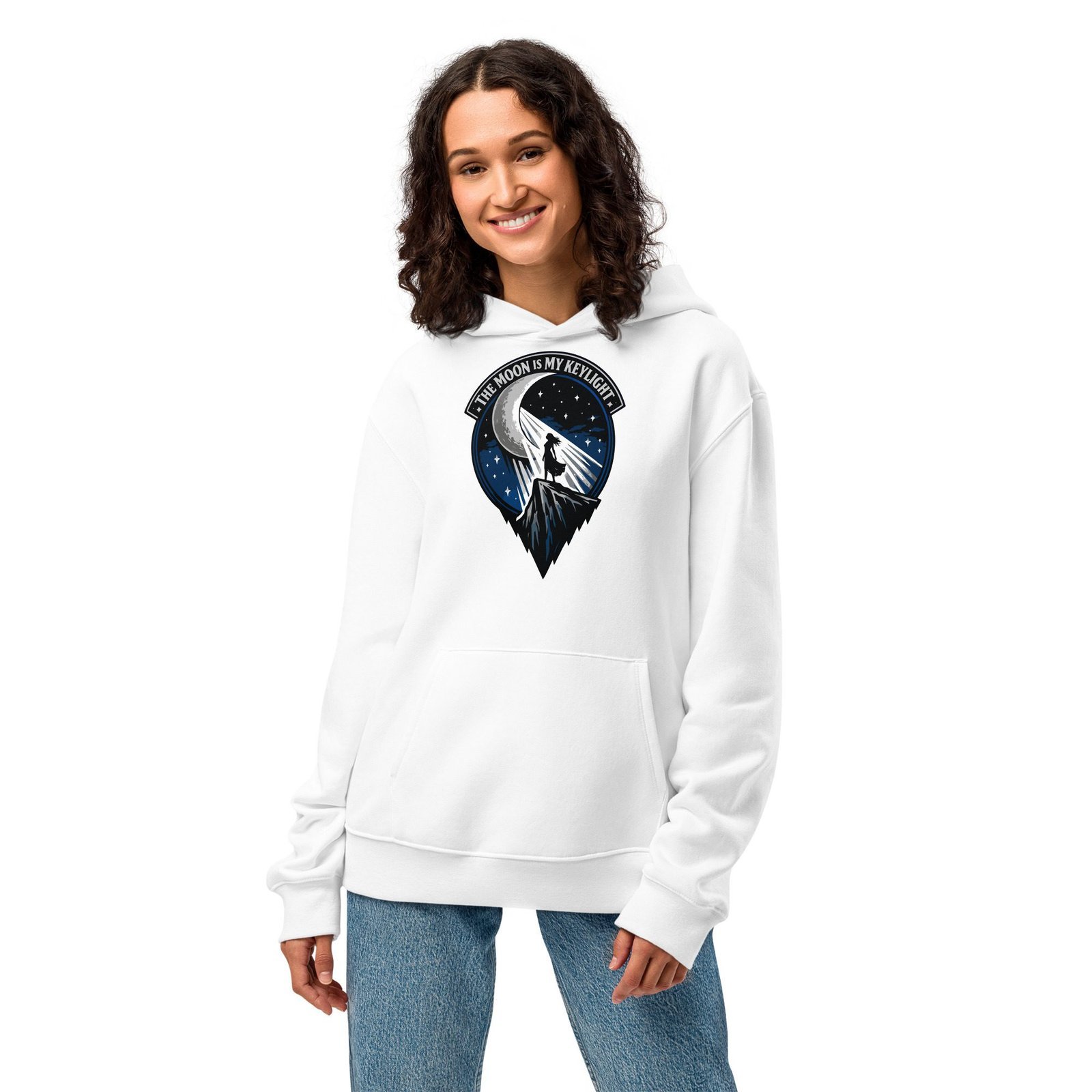 Dark Art Graphic Hoodie | The Moon Is My Keylight | Knotted Tree Studios - Image 4