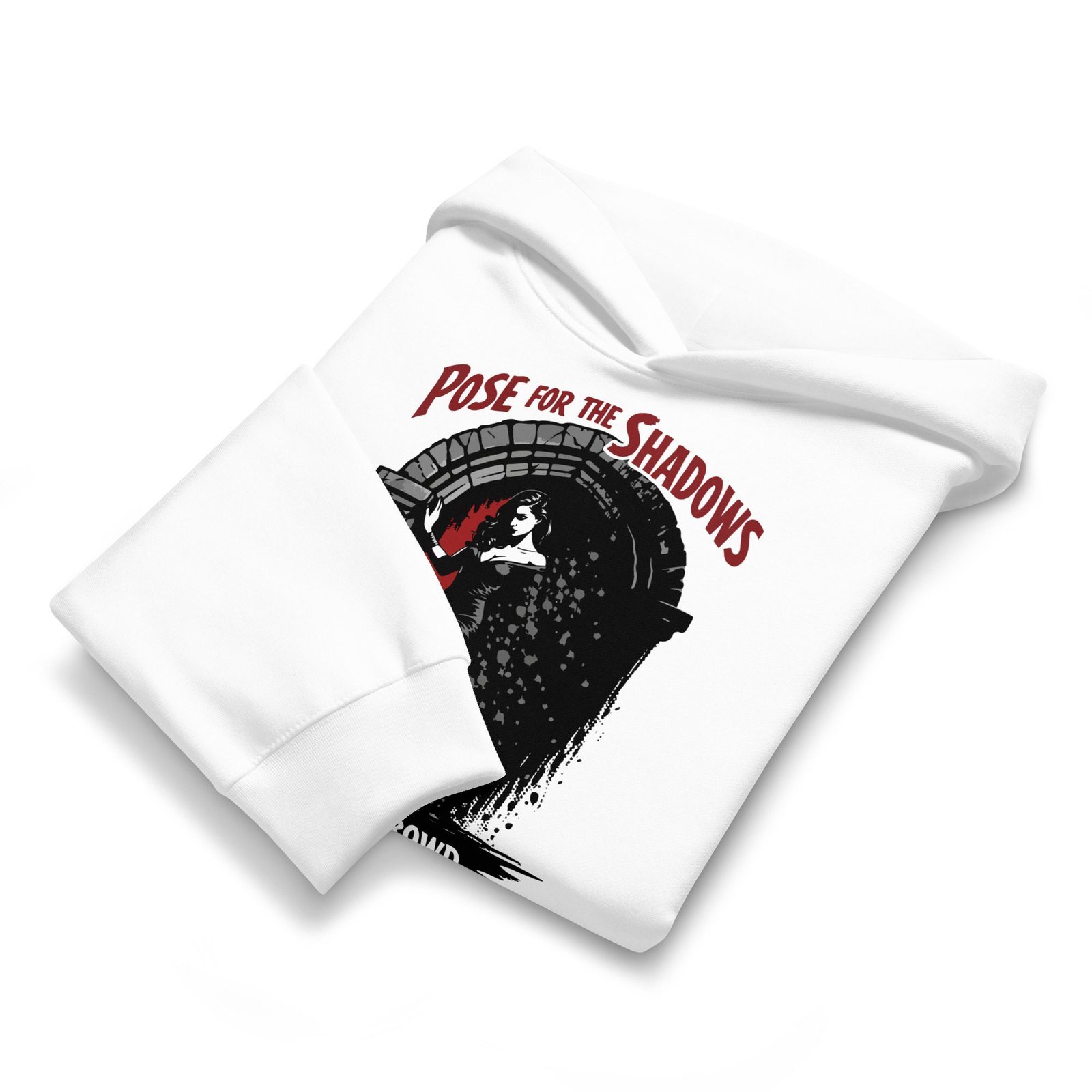 Dark Art Graphic Hoodie | Pose For The Shadows | Knotted Tree Studios - Image 5