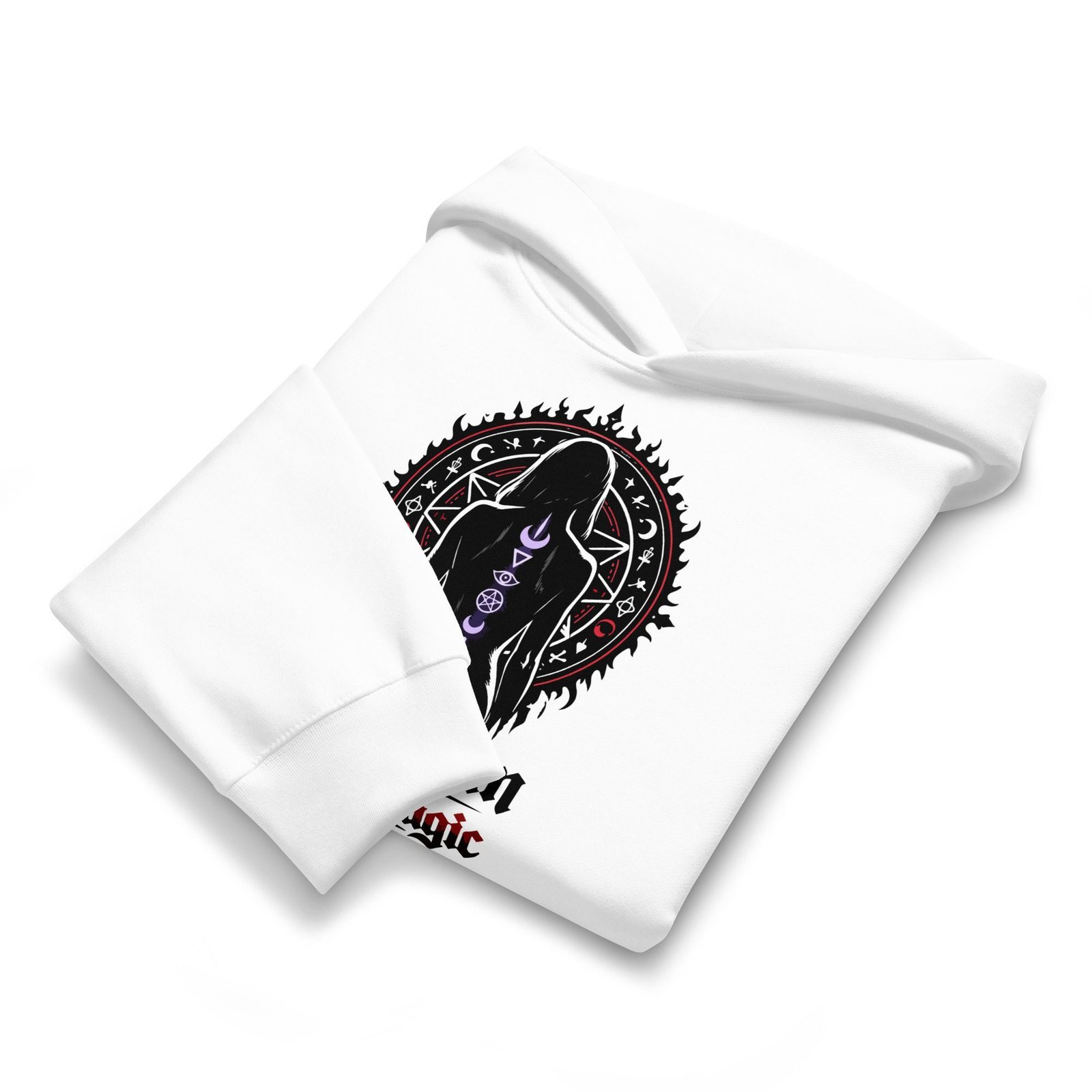 Dark Art Graphic Hoodie | Bare Skin & Black Magic | Knotted Tree Studios - Image 5