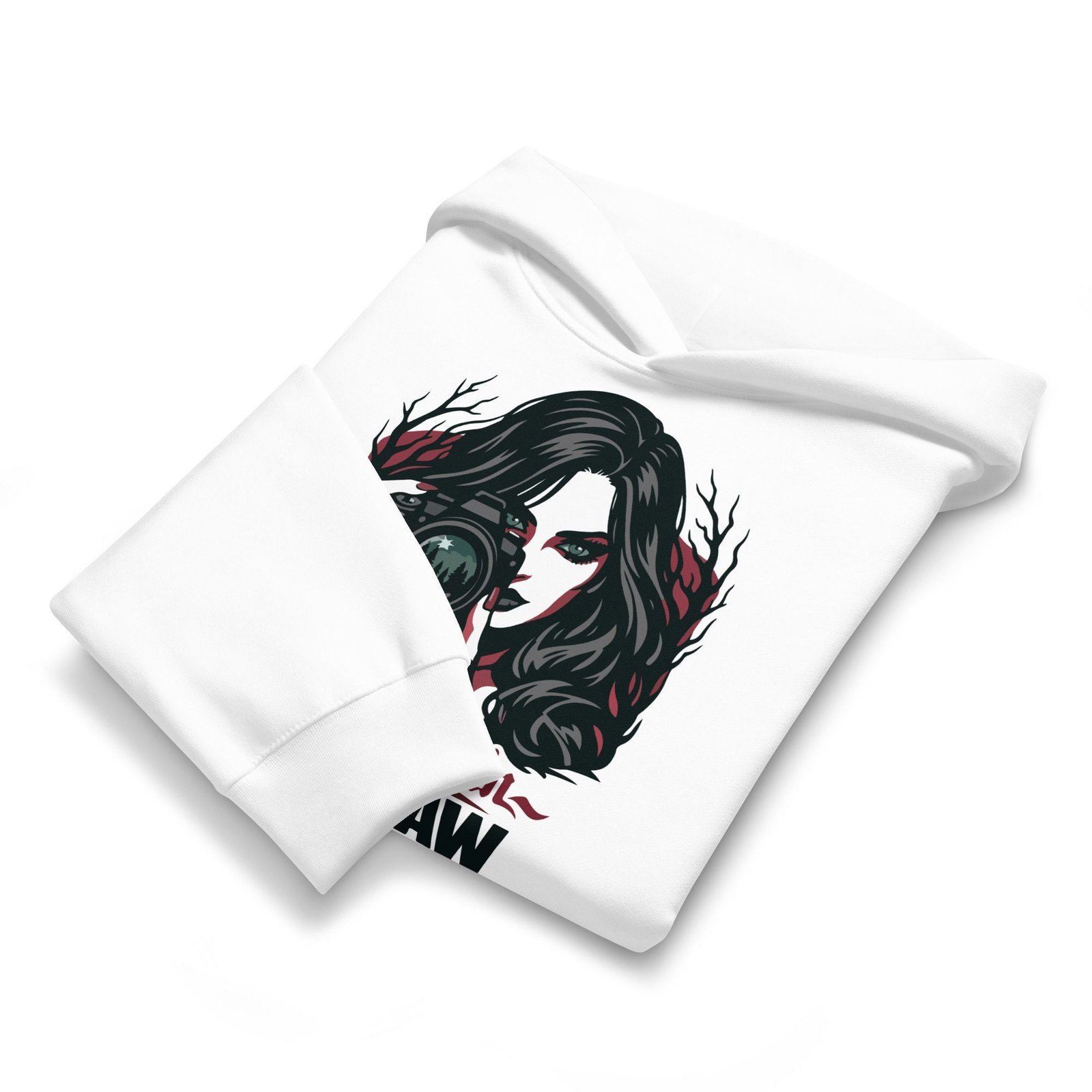 Dark Art Graphic Hoodie | Seduction In 12-Bit RAW | Knotted Tree Studios - Image 4