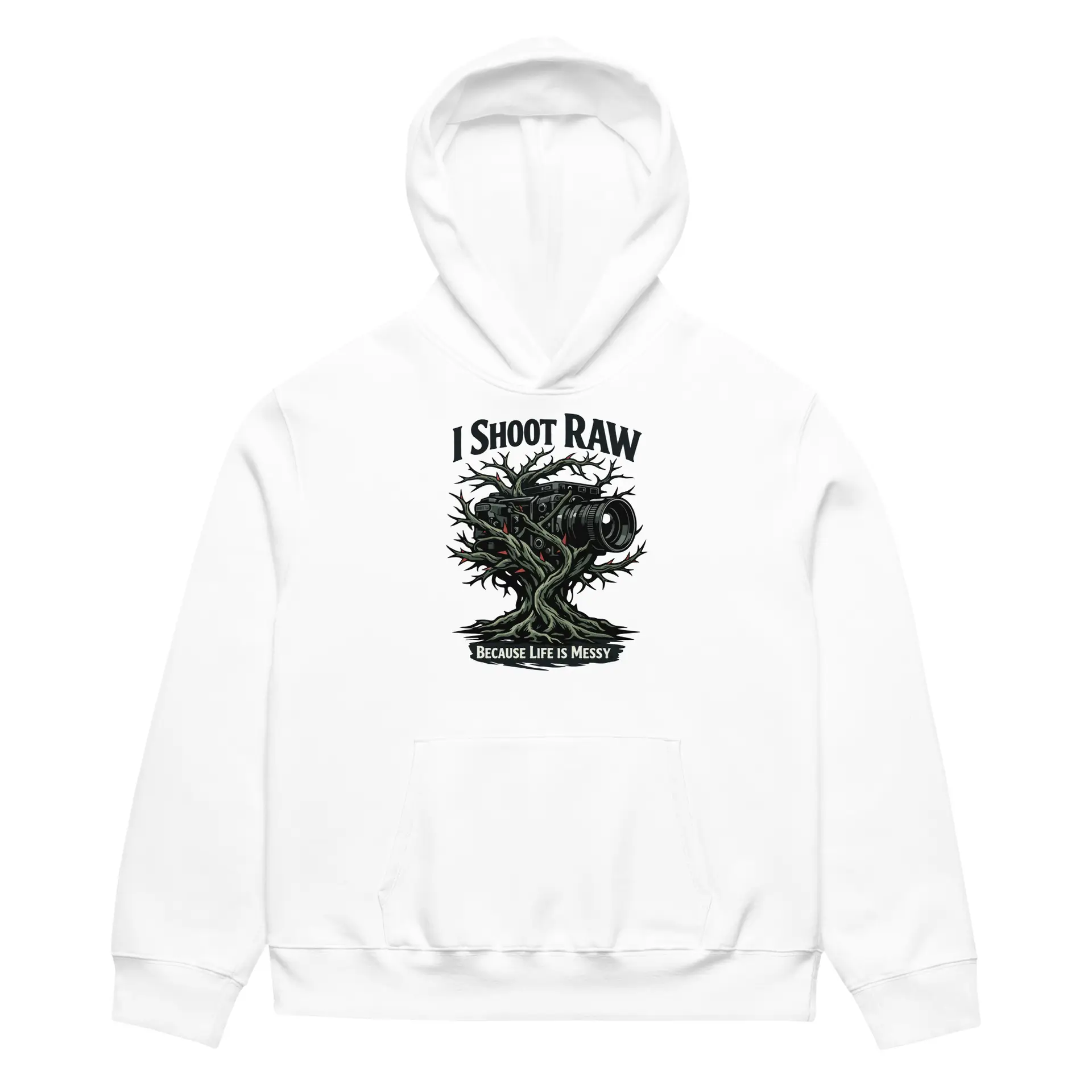 Dark Art Graphic Hoodie | I Shoot Raw | Knotted Tree Studios - Image 3