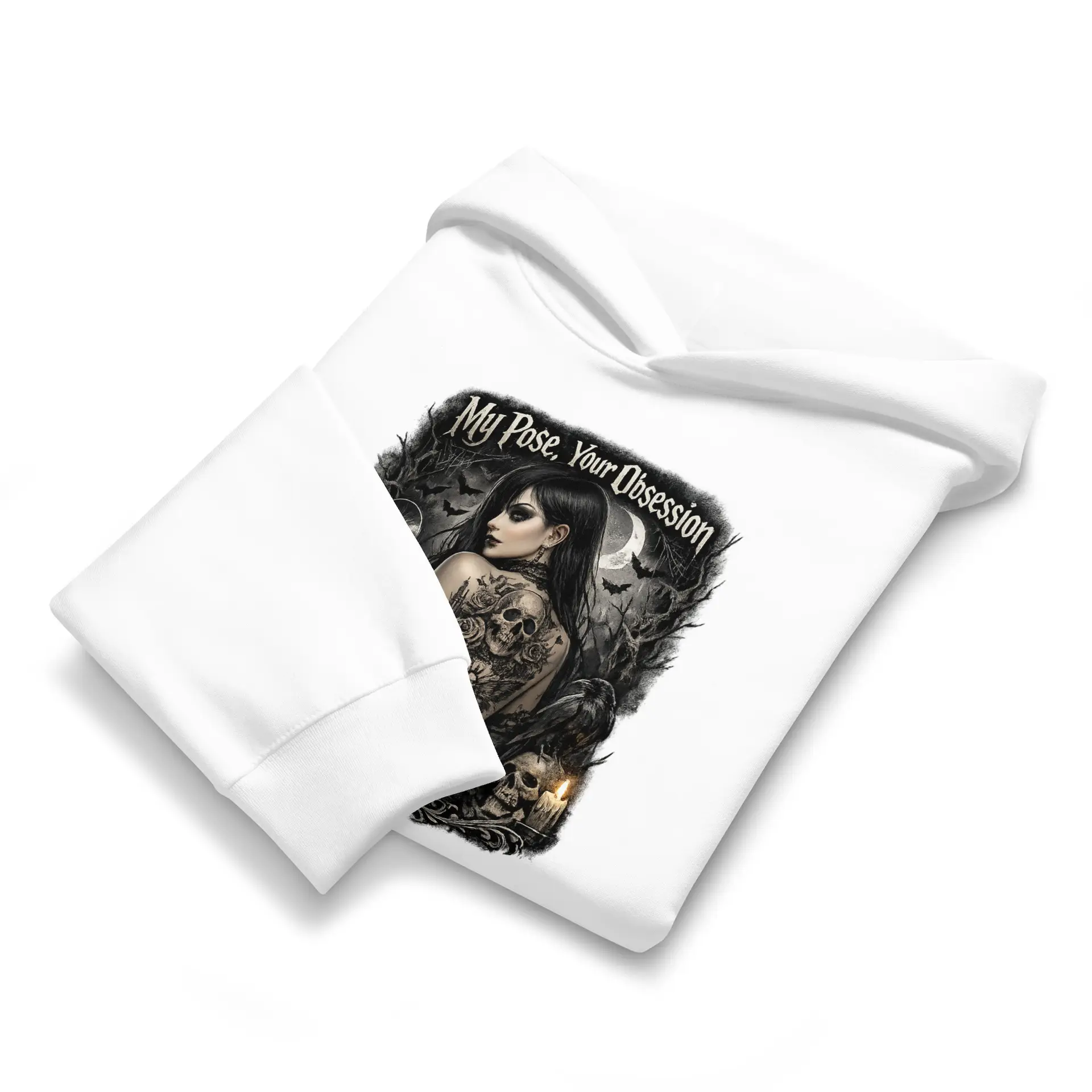 Dark Art Graphic Hoodie | My Pose Your Obsession | Knotted Tree Studios - Image 3