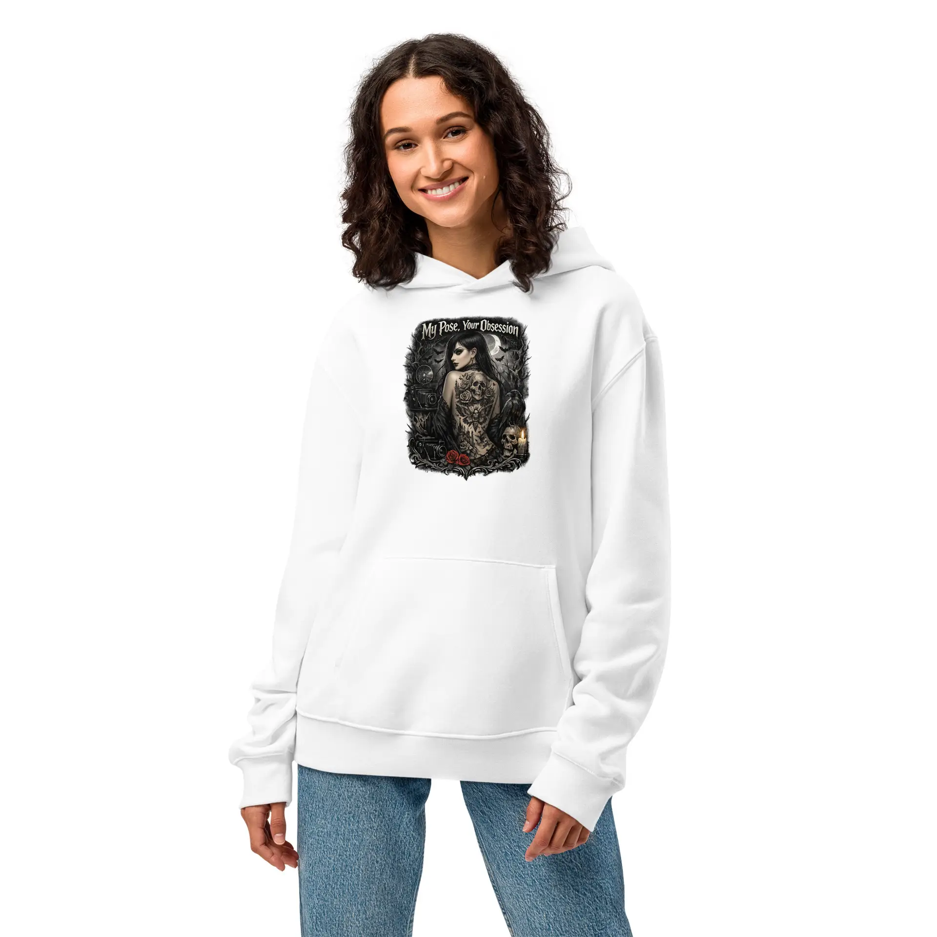Dark Art Graphic Hoodie | My Pose Your Obsession | Knotted Tree Studios - Image 4