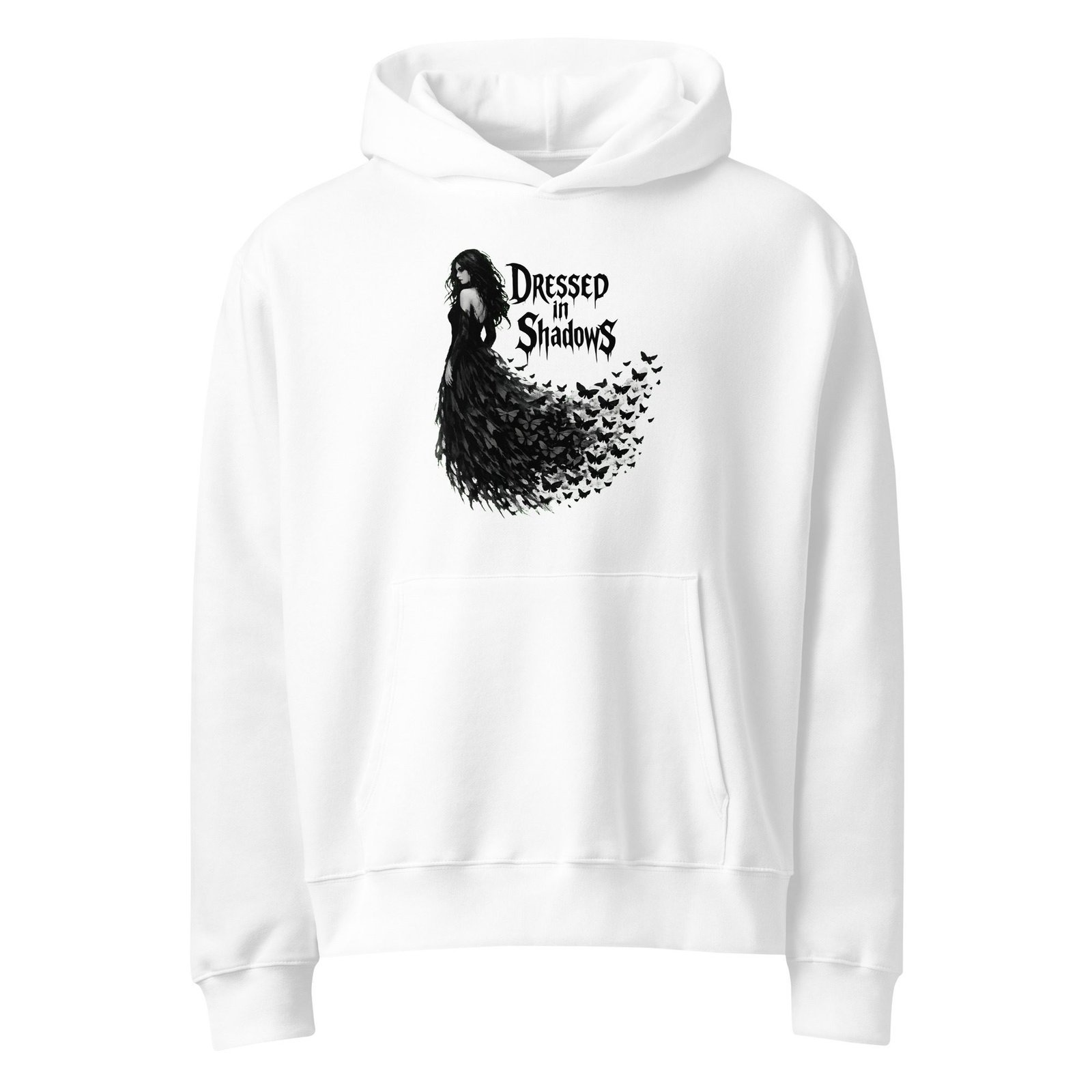 Dark Art Graphic Hoodie | Dressed In Shadows | Knotted Tree Studios