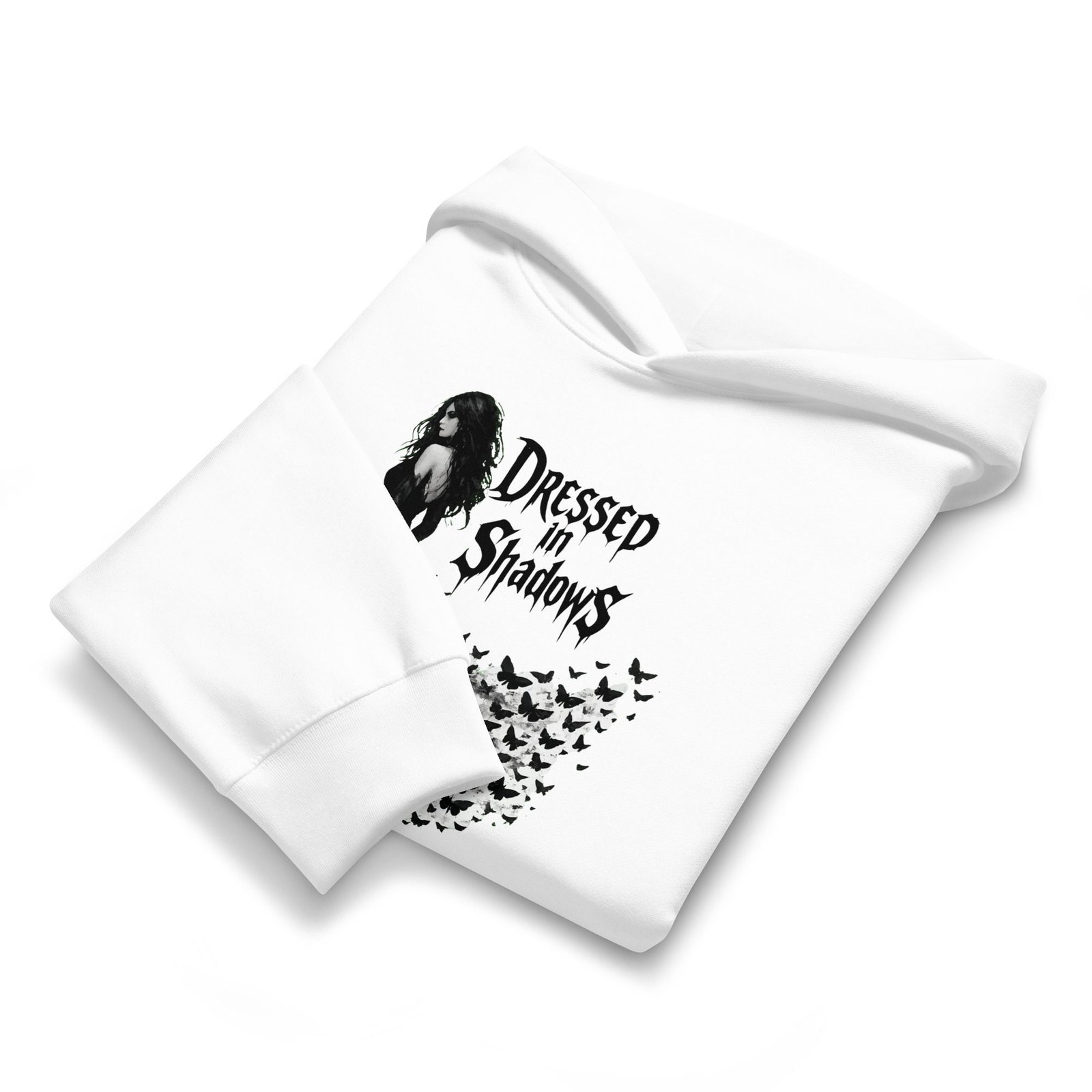 Dark Art Graphic Hoodie | Dressed In Shadows | Knotted Tree Studios - Image 3