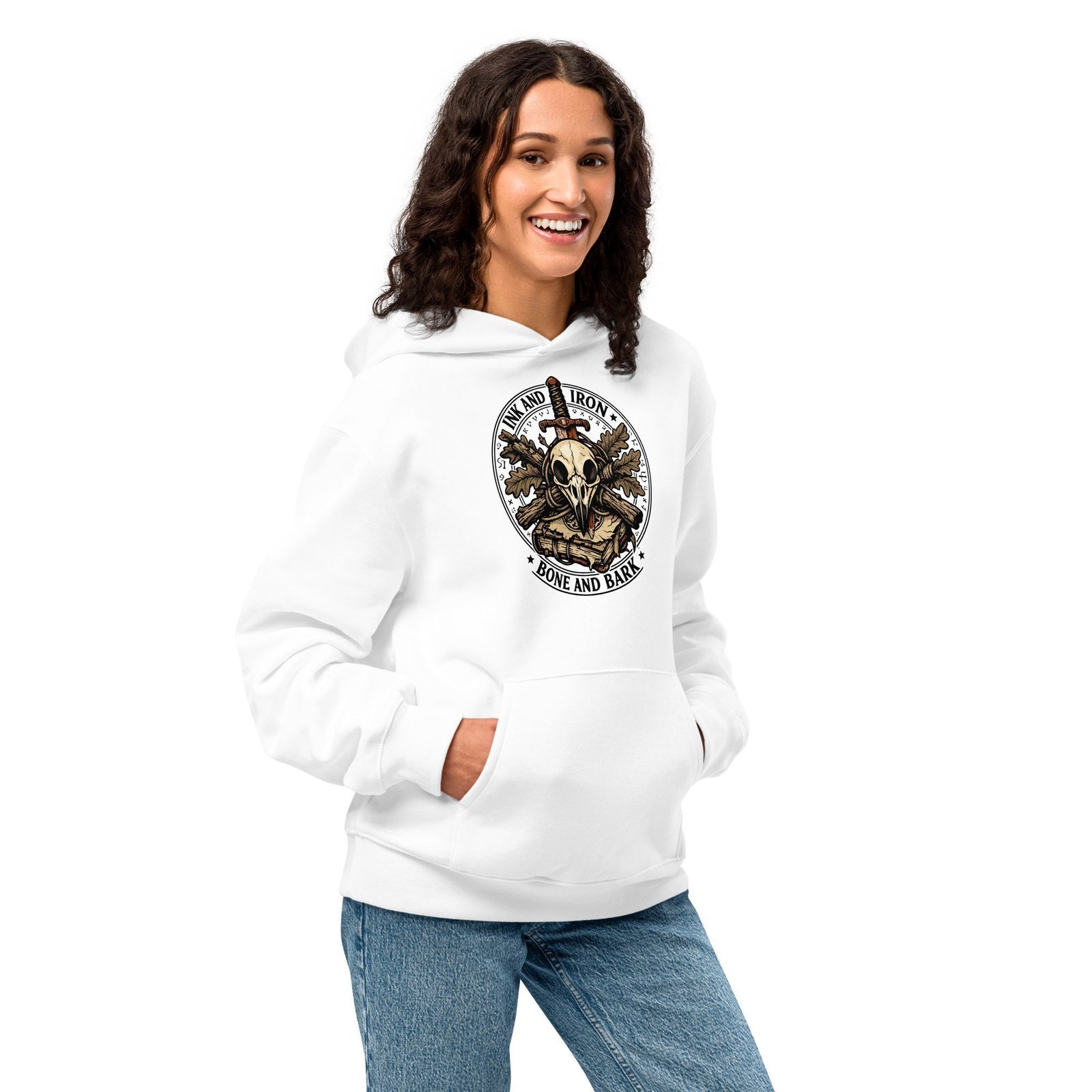 Dark Art Graphic Hoodie | Ink and Iron | Knotted Tree Studios - Image 5