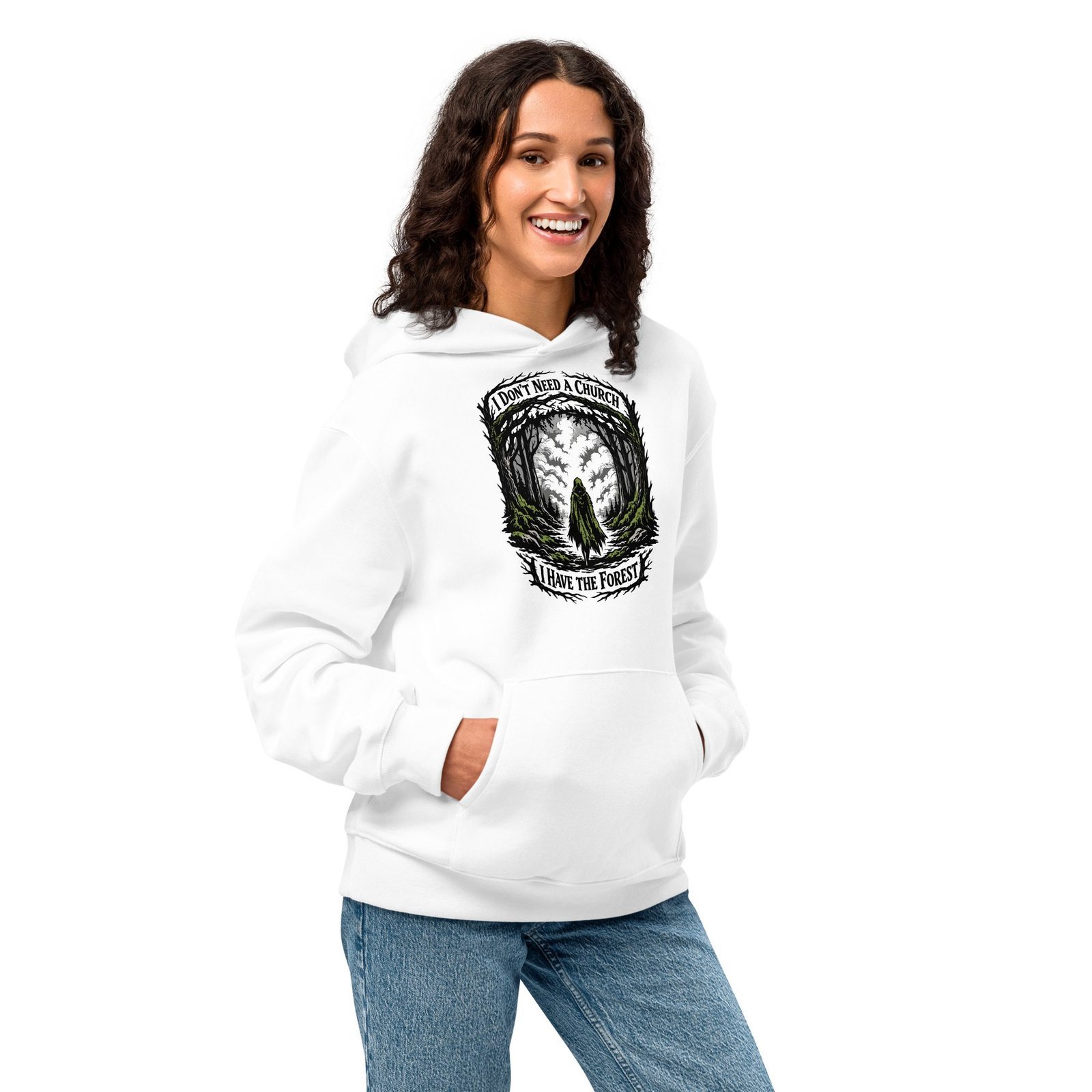 Dark Art Graphic Hoodie | I Have The Forest | Knotted Tree Studios - Image 4