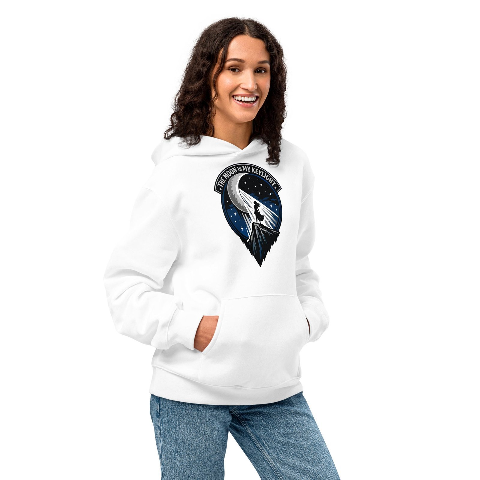 Dark Art Graphic Hoodie | The Moon Is My Keylight | Knotted Tree Studios - Image 5