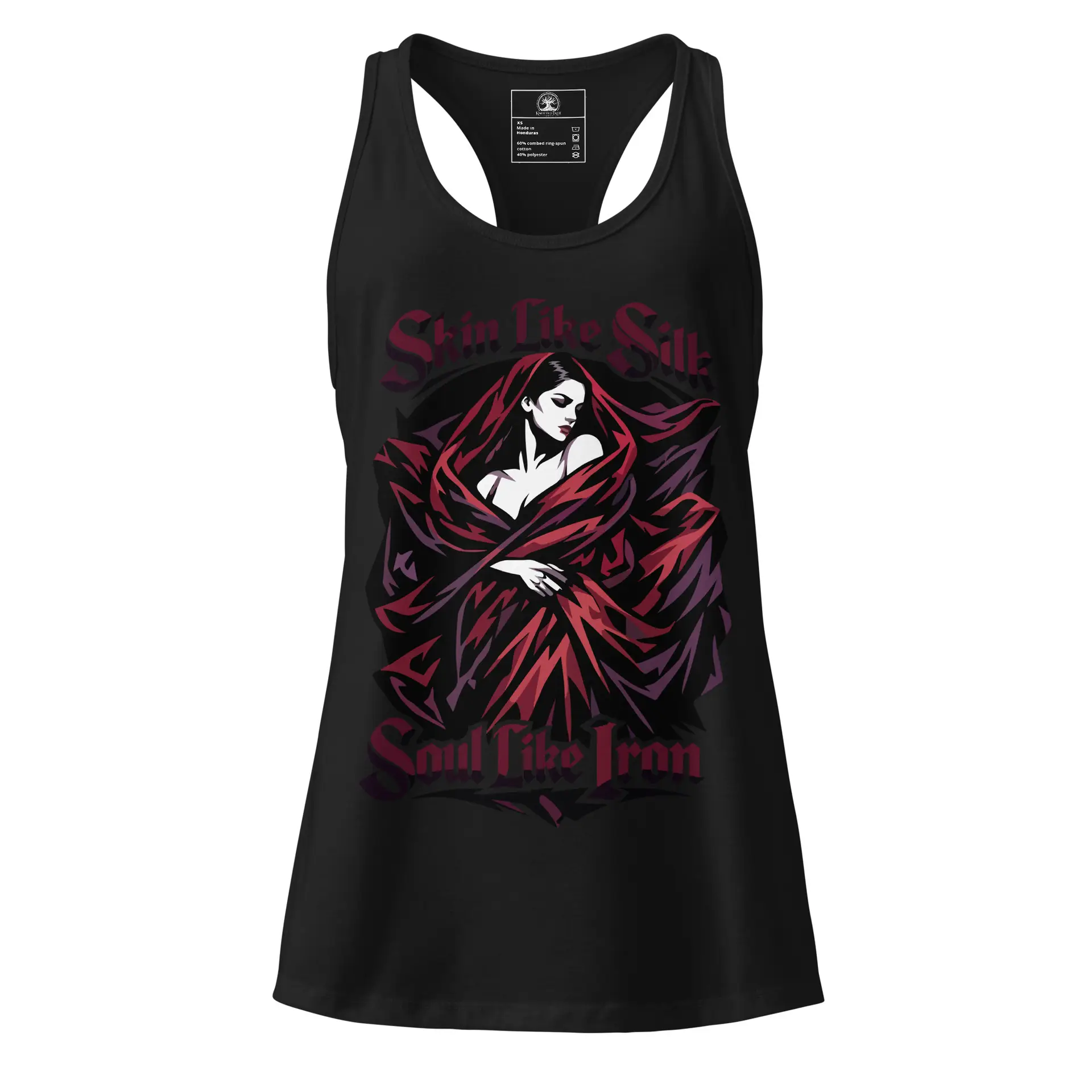 Women’s Dark Art Tank Top | Skin Like Silk, Soul Like Iron | Knotted Tree Studios - Image 2