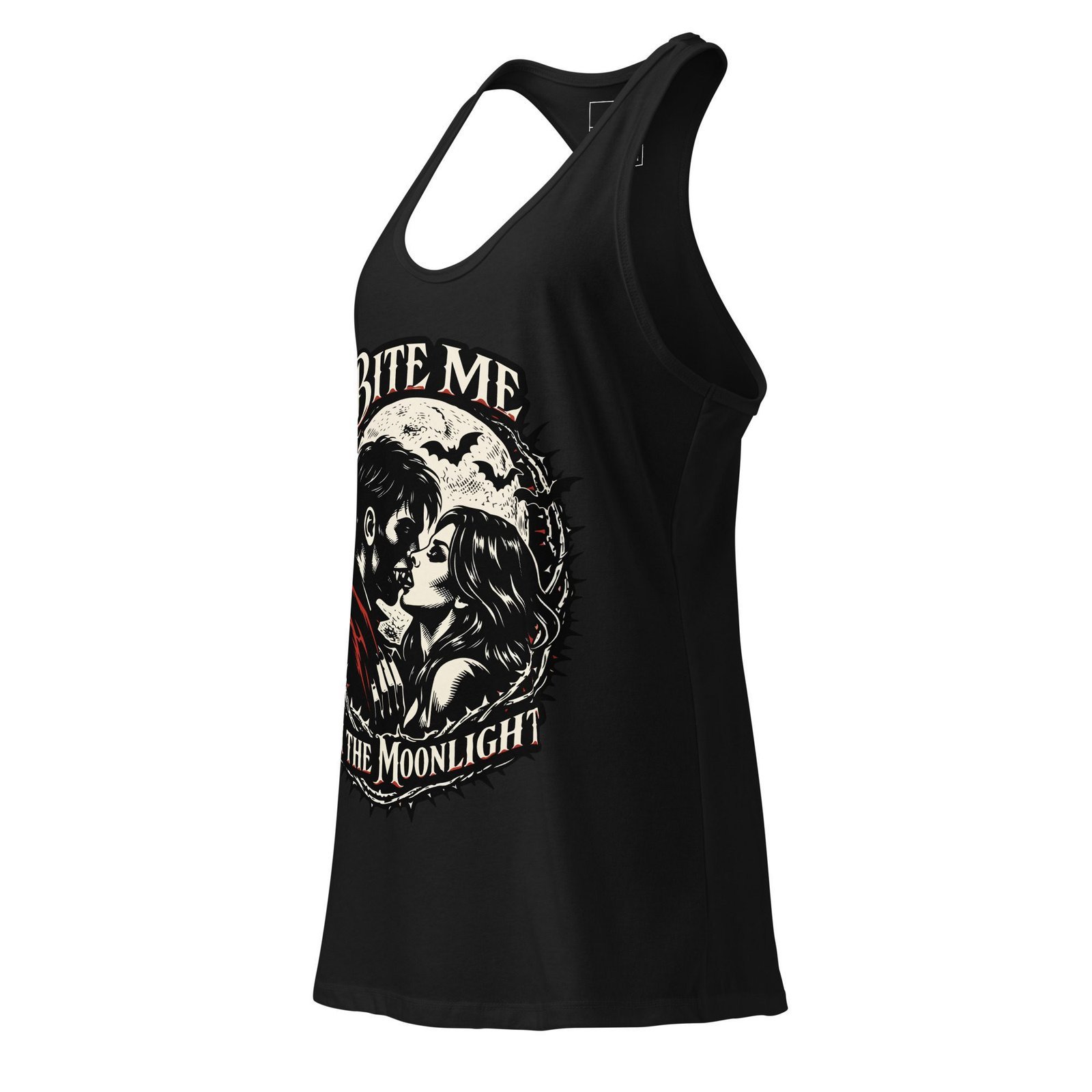 Women’s Dark Art Tank Top | Bite Me In The Moonlight | Knotted Tree Studios - Image 3