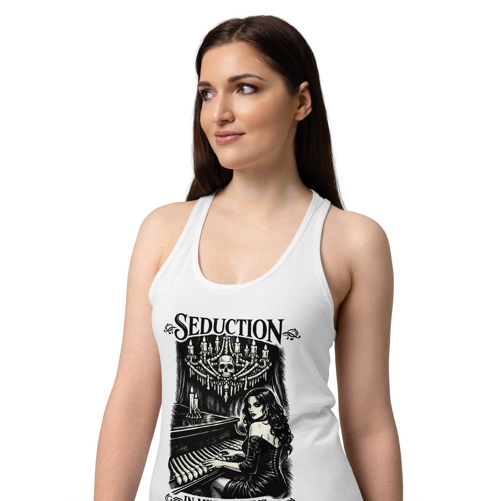 Women’s Dark Art Tank Top | Seduction In Minor Keys | Knotted Tree Studios - Image 6