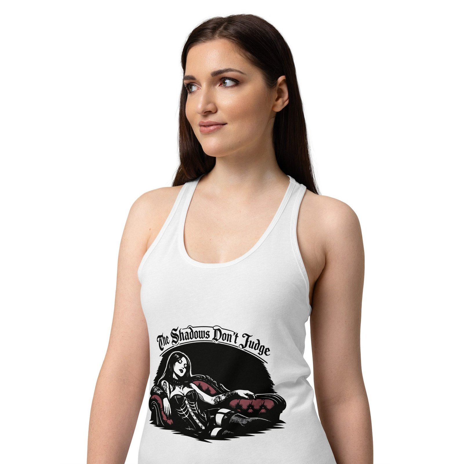 Women’s Dark Art Tank Top | Shadows Don’t Judge | Knotted Tree Studios - Image 3