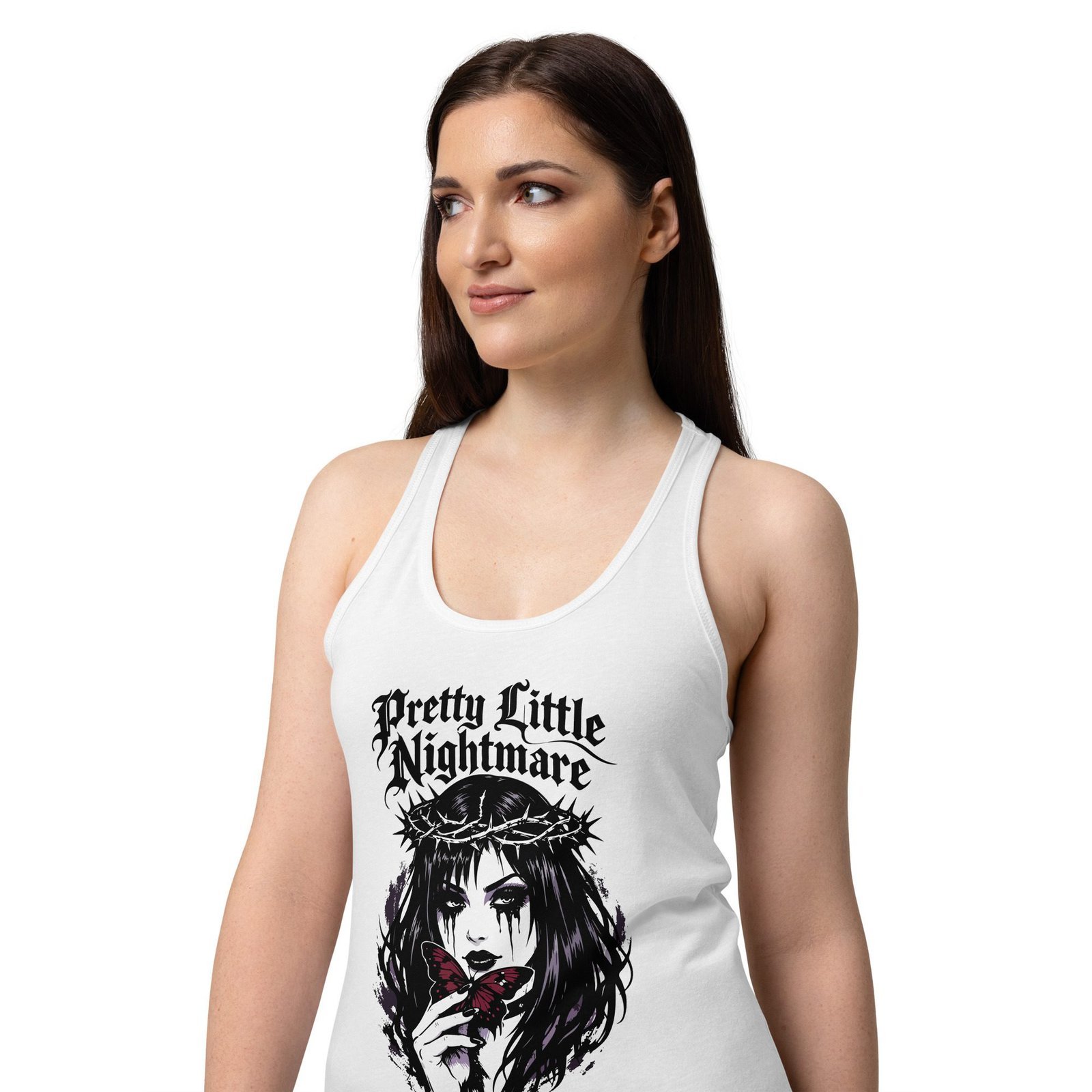 Women’s Dark Art Tank Top | Pretty Little Nightmare | Knotted Tree Studios - Image 4