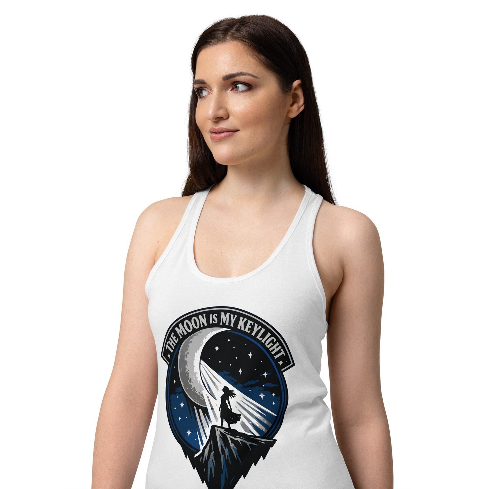 Women’s Dark Art Tank Top | The Moon Is My Keylight | Knotted Tree Studios - Image 4