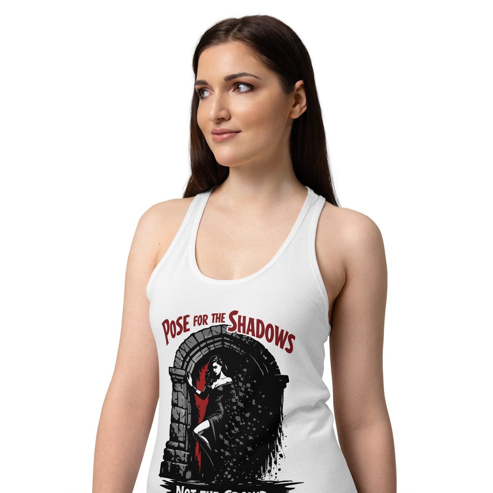 Women’s Dark Art Tank Top | Pose For The Shadows | Knotted Tree Studios - Image 6