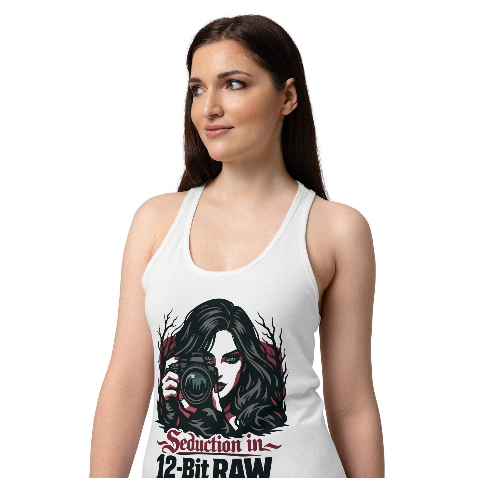 Women’s Dark Art Tank Top | Seduction In 12-Bit RAW | Knotted Tree Studios - Image 4