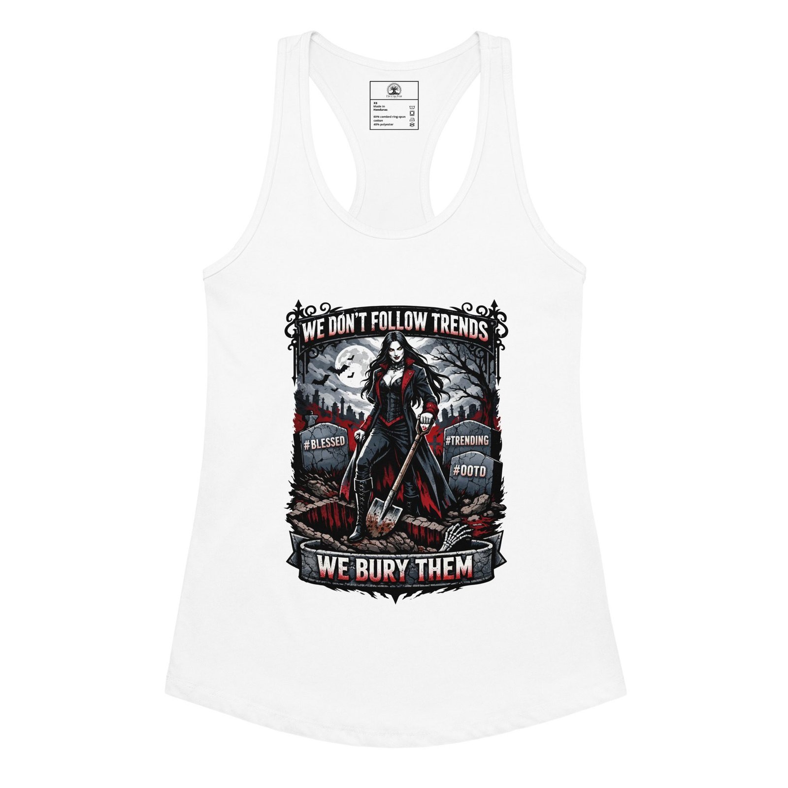 Women’s Dark Art Tank Top | We Bury Trends | Knotted Tree Studios - Image 4