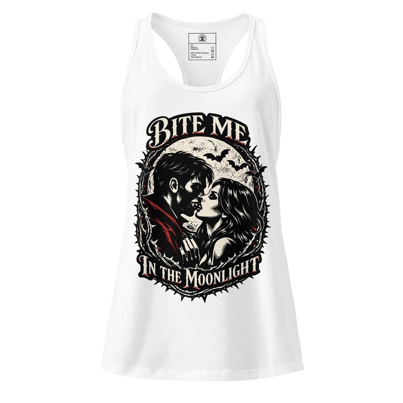 Women’s Dark Art Tank Top | Bite Me In The Moonlight | Knotted Tree Studios - Image 2