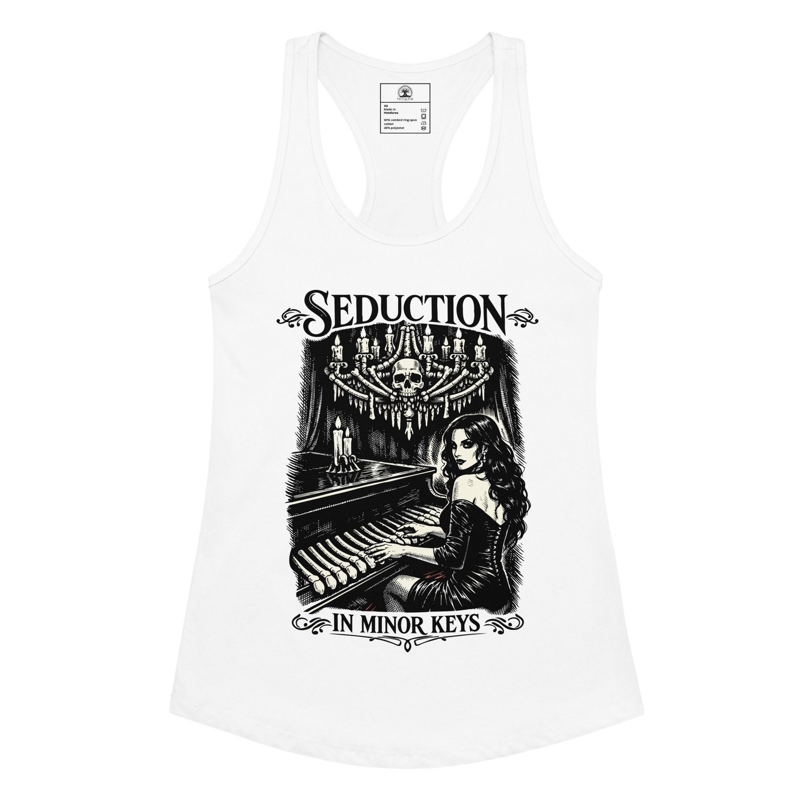 Women’s Dark Art Tank Top | Seduction In Minor Keys | Knotted Tree Studios - Image 3