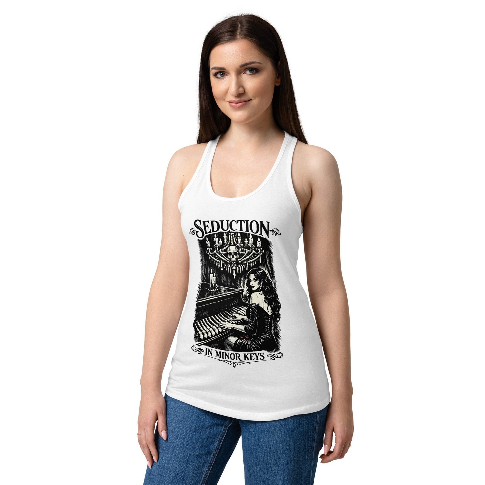 Women’s Dark Art Tank Top | Seduction In Minor Keys | Knotted Tree Studios - Image 4