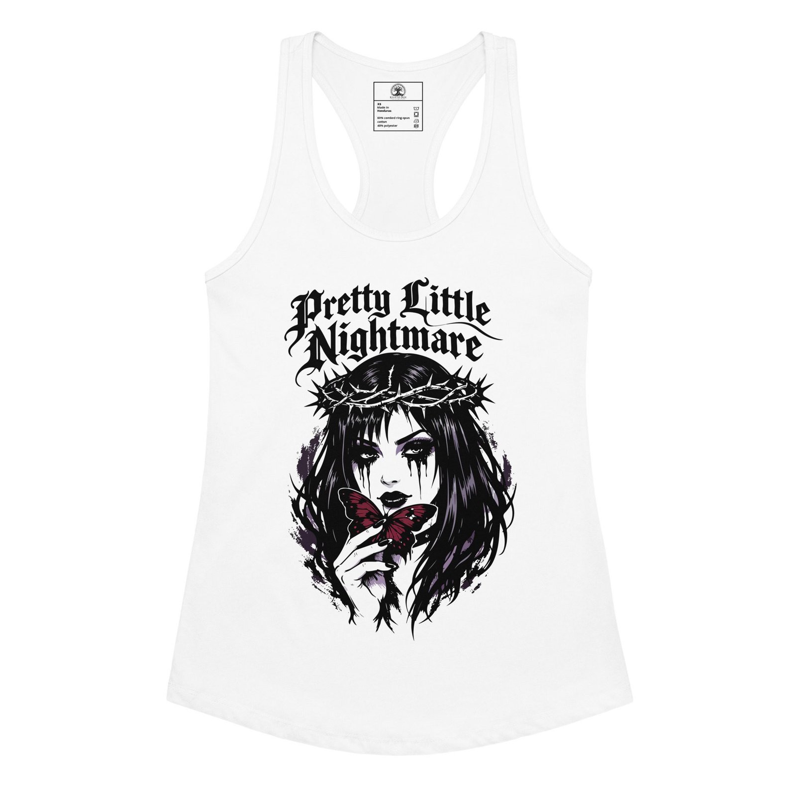 Women’s Dark Art Tank Top | Pretty Little Nightmare | Knotted Tree Studios - Image 3