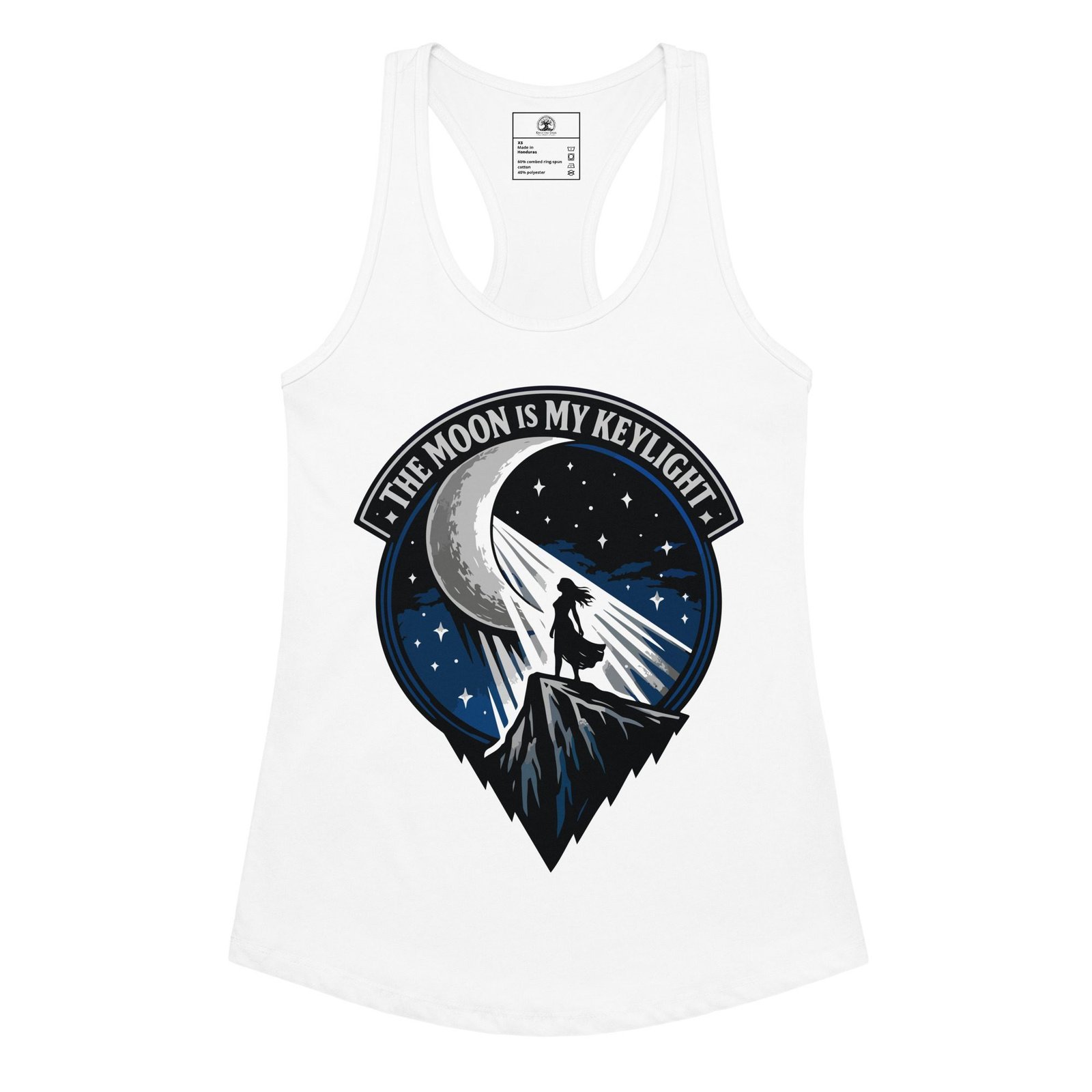 Women’s Dark Art Tank Top | The Moon Is My Keylight | Knotted Tree Studios - Image 3